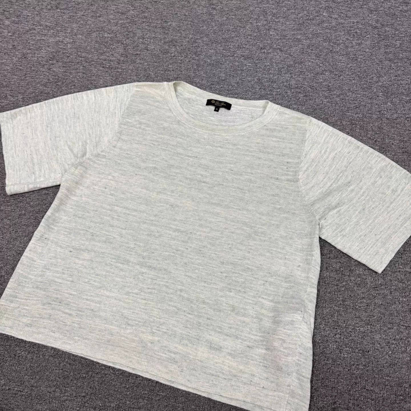 Loro Piana Loro Piana LP Linen Silk Minimalist Short Tee M 99New Size M / US 6-8 / IT 42-44 - 3 Thumbnail