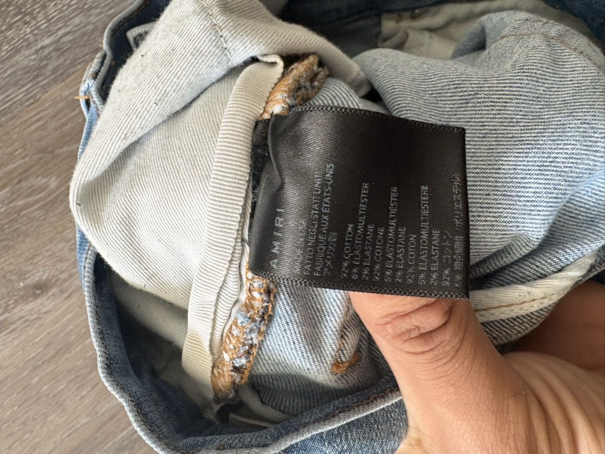 Amiri AMIRI logo applique jeans ‘Clay Indigo’ Size US 30 / EU 46 - 6 Thumbnail
