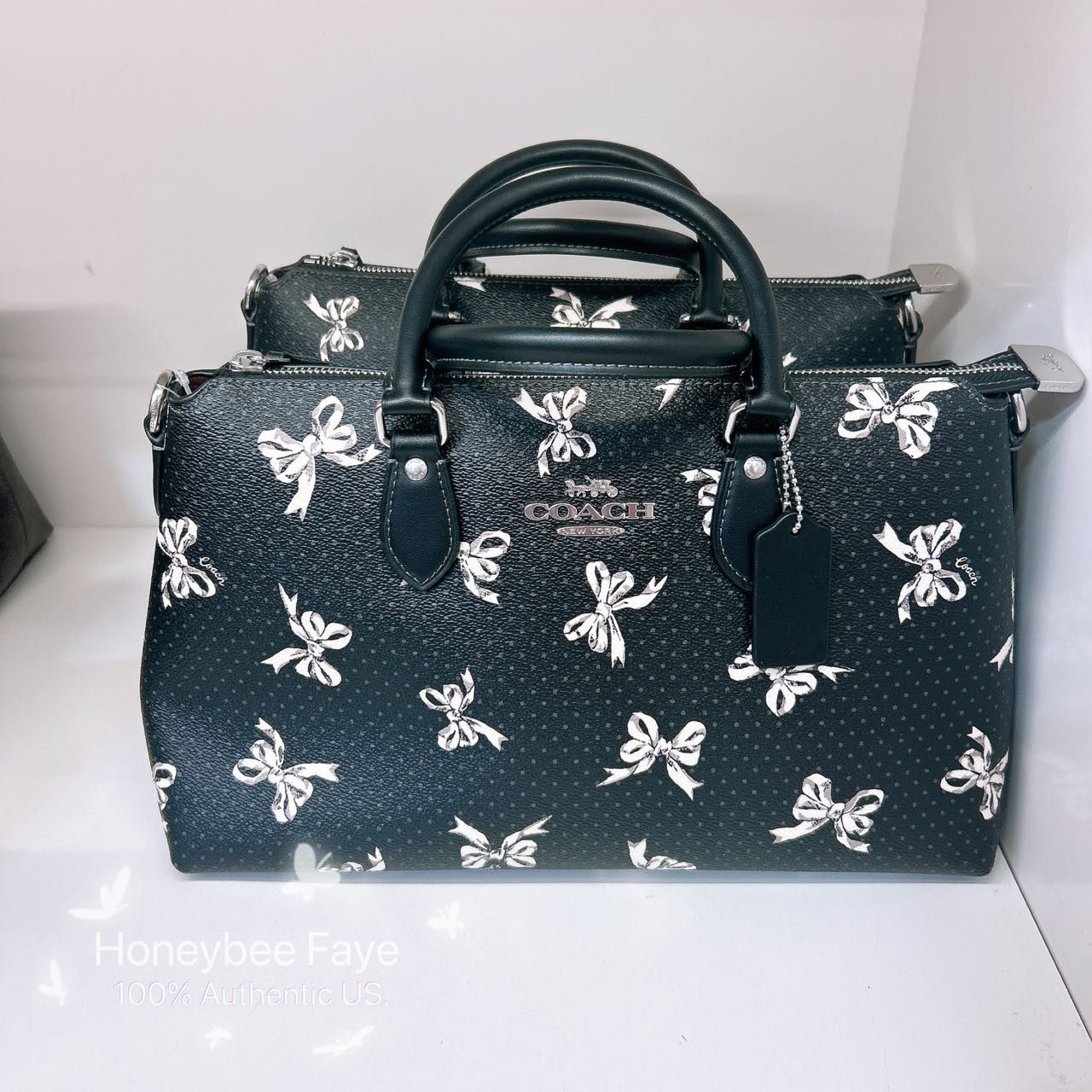 Georgia Stachel Bag With Bow Print CAA76