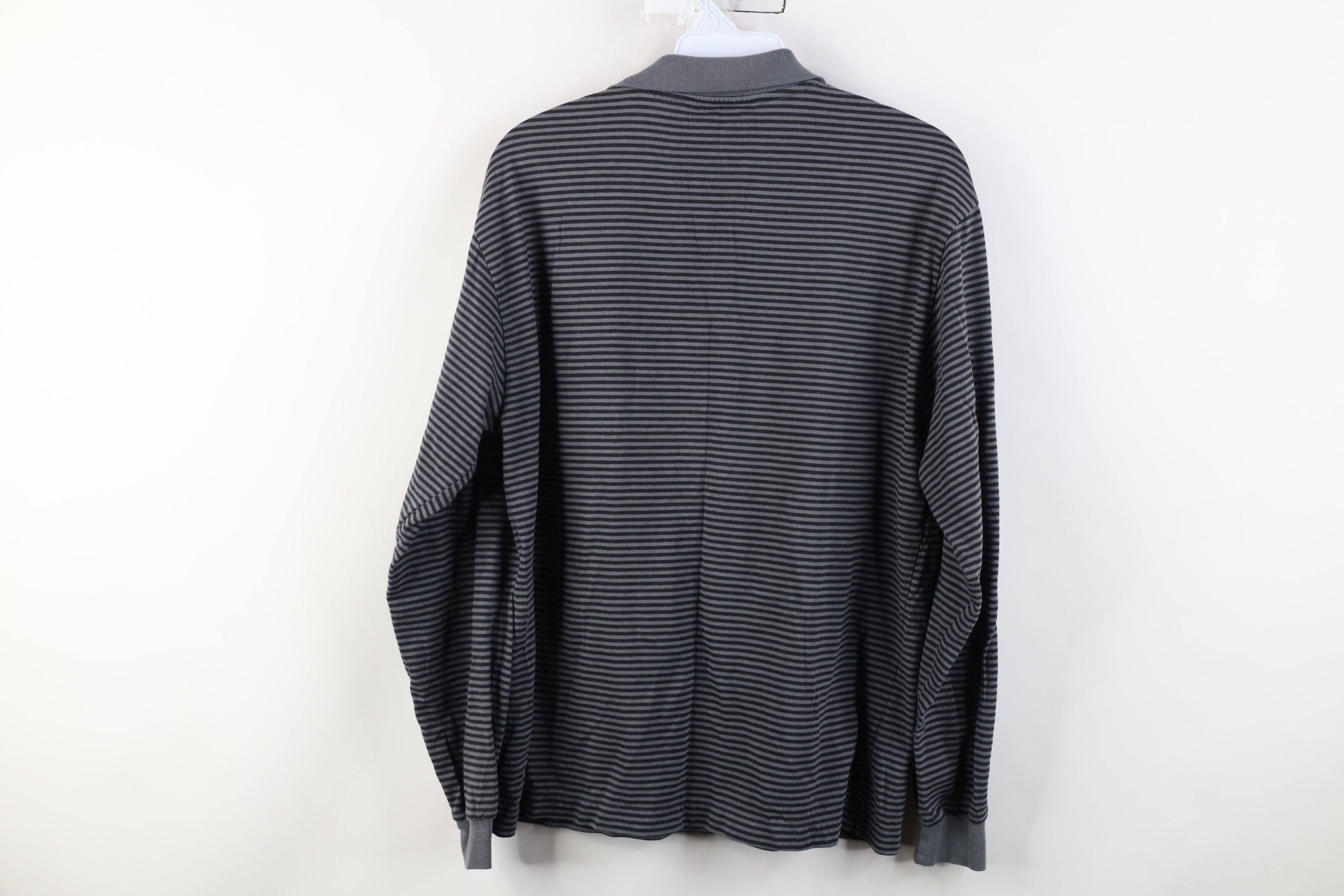 Vintage Vintage 90s Streetwear Striped Long Sleeve Rugby Polo Shirt Size US M / EU 48-50 / 2 - 8 Thumbnail