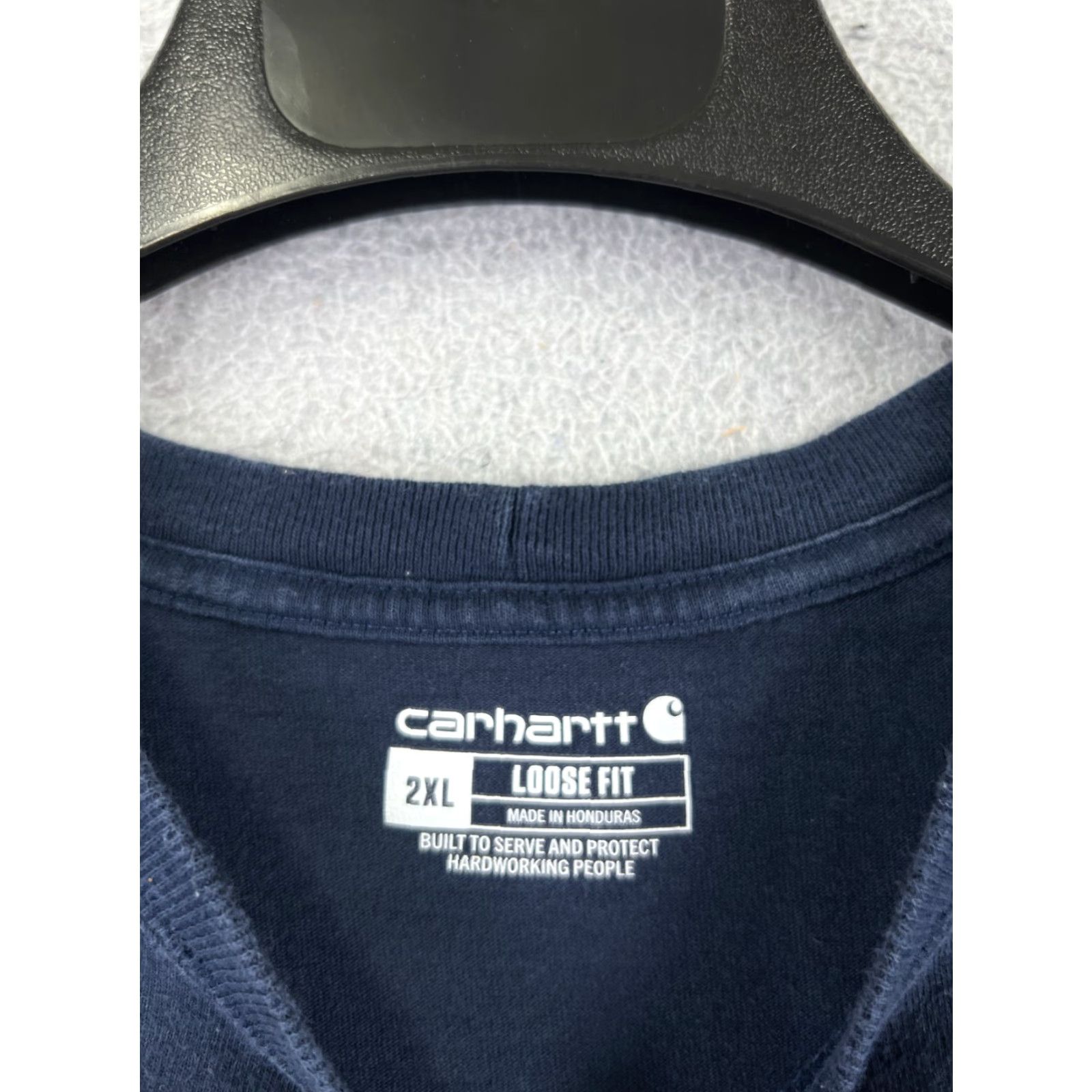 Carhartt VINTAGE Carhartt Shirt Men 2XL Blue Short Sleeve Crew Neck Cotton Jersey with Pocket Workwear 90s Mens 2XL Size US XXL / EU 58 / 5 - 7 Thumbnail