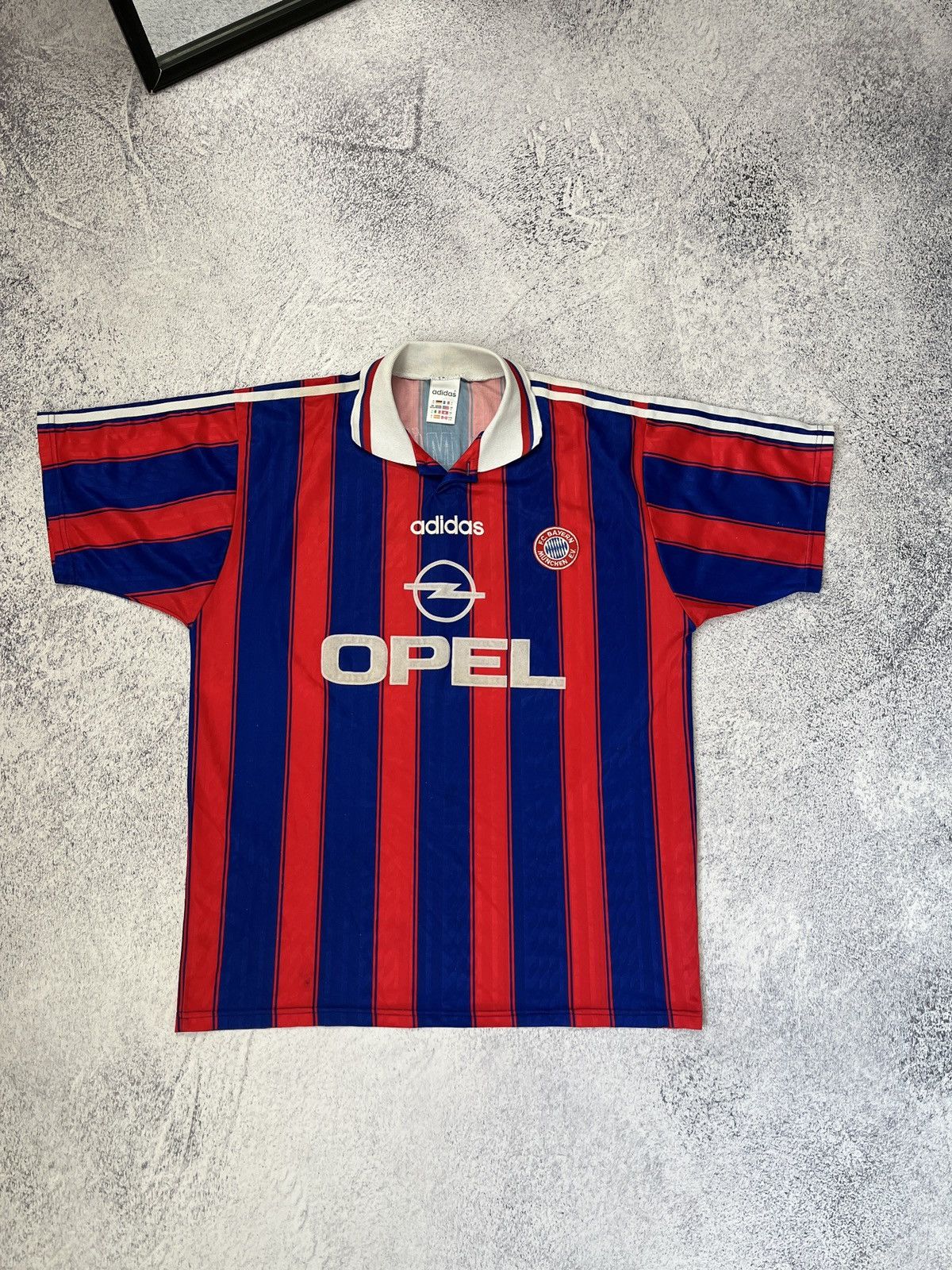 Adidas Vintage Adidas Bayern Munich 1995/96 Home Socer Jersey Rare Size US L / EU 52-54 / 3 - 1 Thumbnail