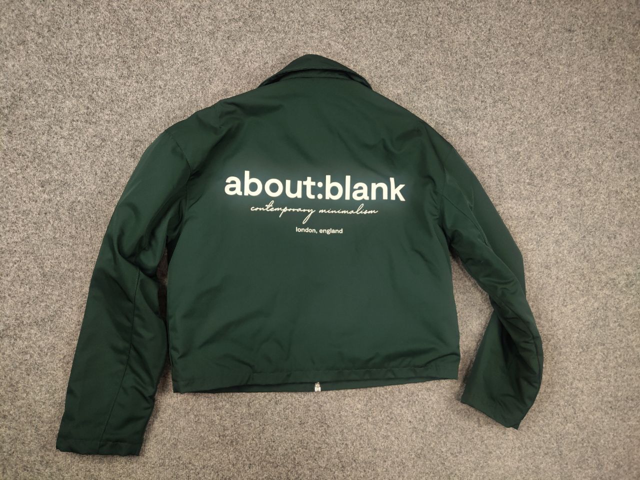 About:Blank About:blank Design Men's Box Logo Cropped Jacket Epsom Green Size US XS / EU 42 / 0 - 11 Thumbnail
