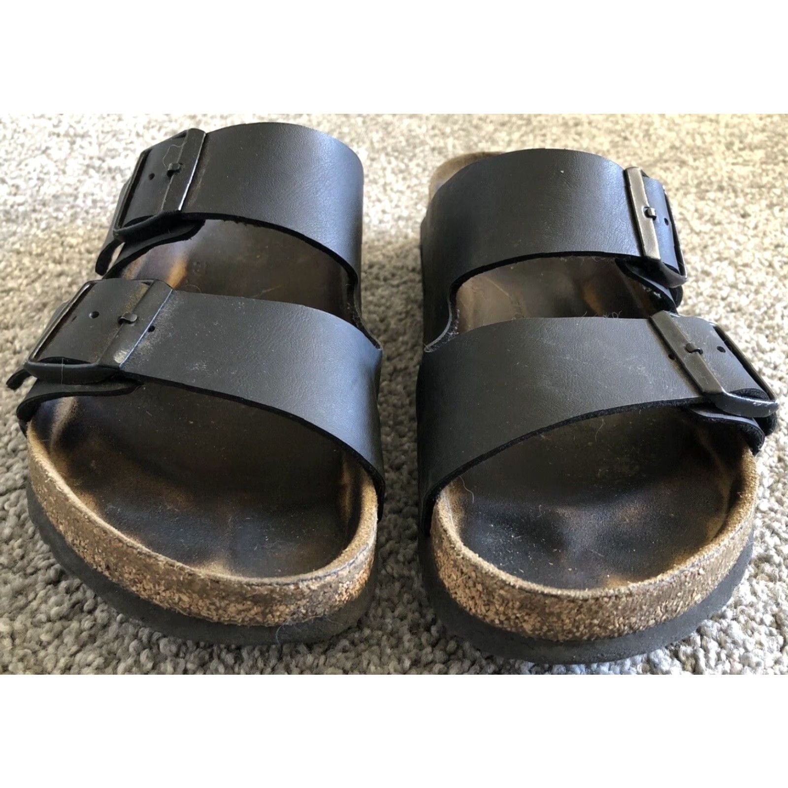 Birkenstock VINTAGE Birkenstock 70 9Y Women’s Size 6 Black Adjustable Straps Buckle Made In Germany Sandal Women Black Slip-On 70s Hipster Outdoor Size US 6 / IT 36 - 2 Thumbnail