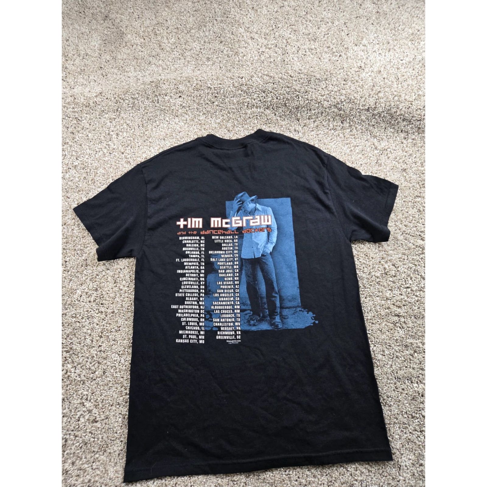 Vintage VINTAGE Tim McGraw Shirt Mens Medium Black Dancehall Doctors Tour Graphic 2000s Size US M / EU 48-50 / 2 - 2 Thumbnail