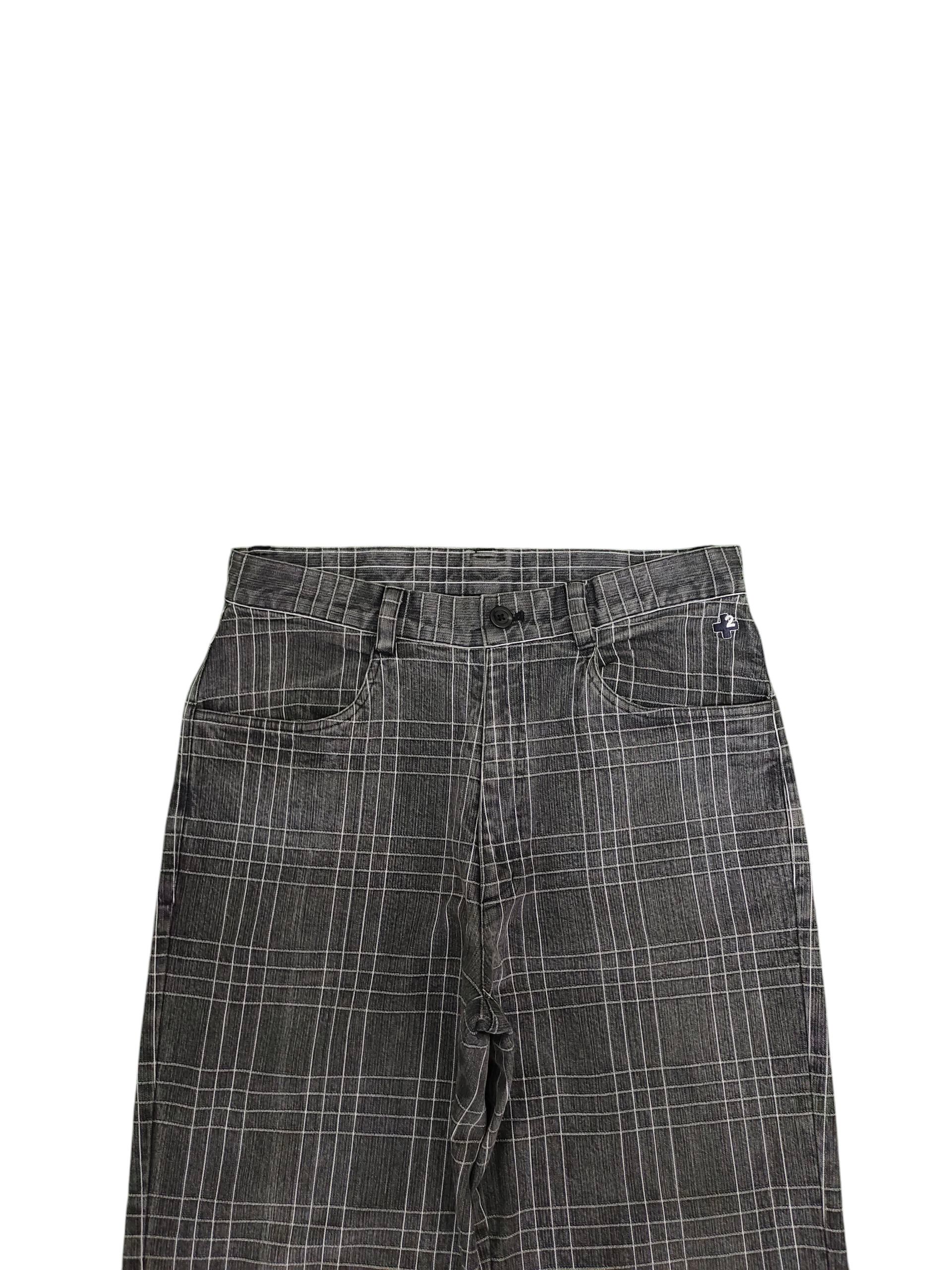 Vintage 90s Jean Charles De Castelbajac Checkered Denim Pant