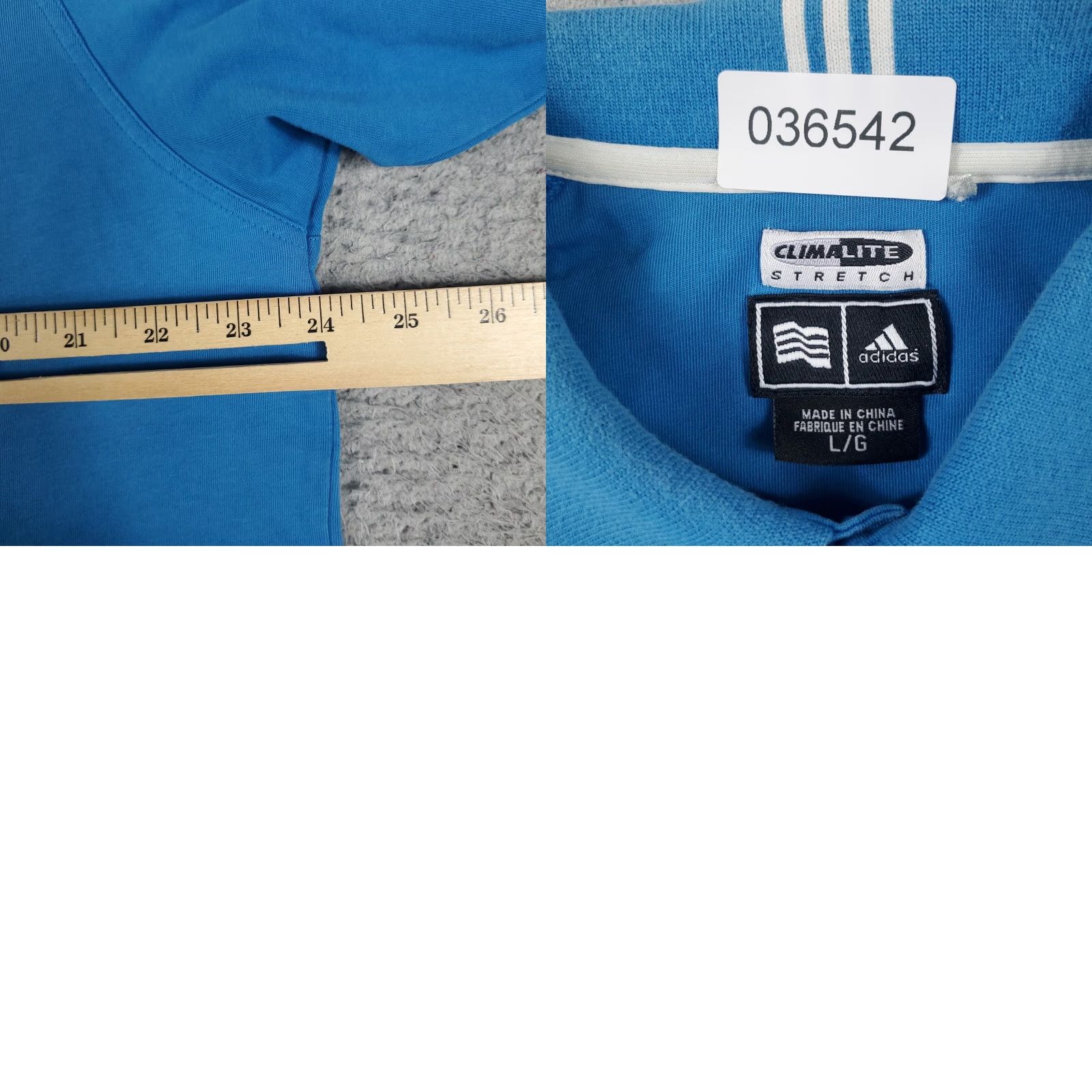 Adidas ADIDAS Polo Shirt Men L Blue Cotton Short Sleeve Casual Button-Up Logo Classic Size US L / EU 52-54 / 3 - 8 Thumbnail