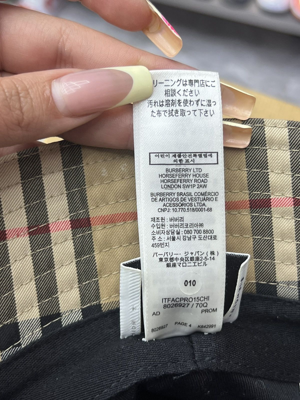 Burberry Burberry Vintage Check Bucket Hat Size ONE SIZE - 9 Thumbnail