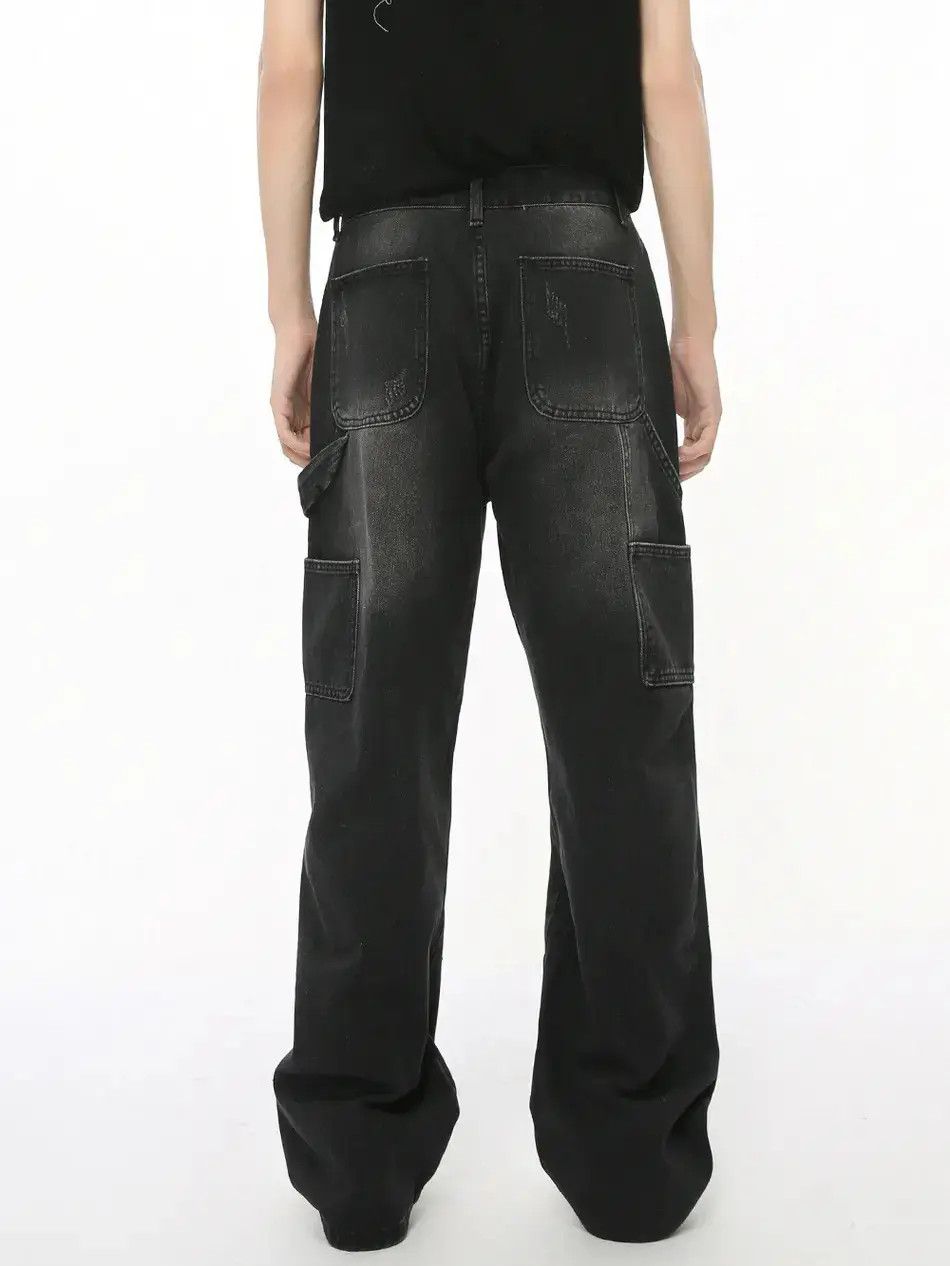 Japanese Brand Retro loose graffiti patchwork jeans Size US 32 / EU 48 - 5 Thumbnail