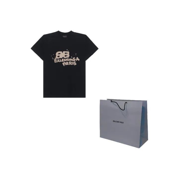 Balenciaga Balenciaga SS23 Hand Drawn Logo T-Shirt 0079-2507 Size XS / US 0-2 / IT 36-38 - 1 Thumbnail