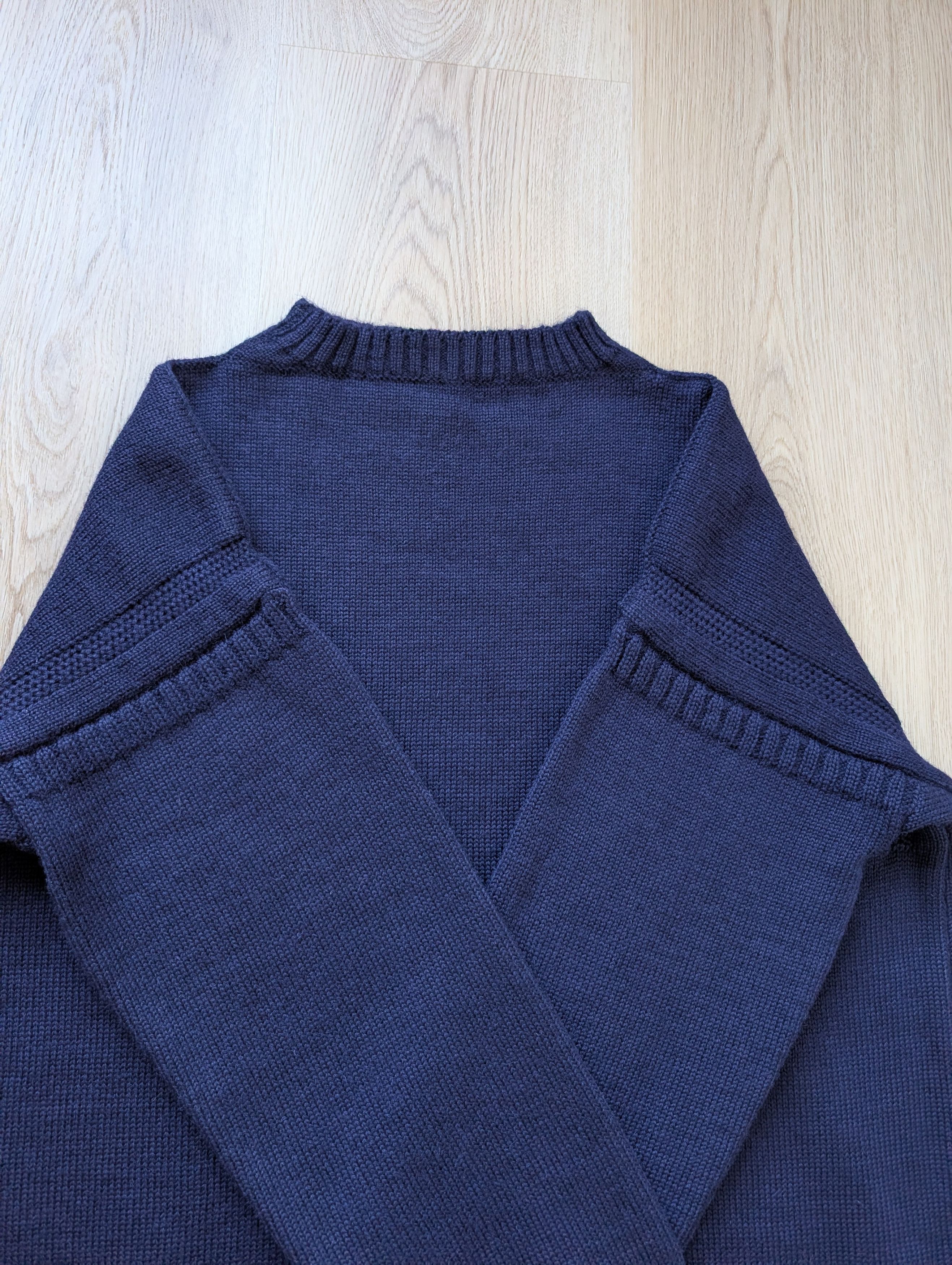 Le Tricoteur Guernsey Vintage Traditional Guernsey Fisherman Jumper Sweater Size US L / EU 52-54 / 3 - 5 Thumbnail