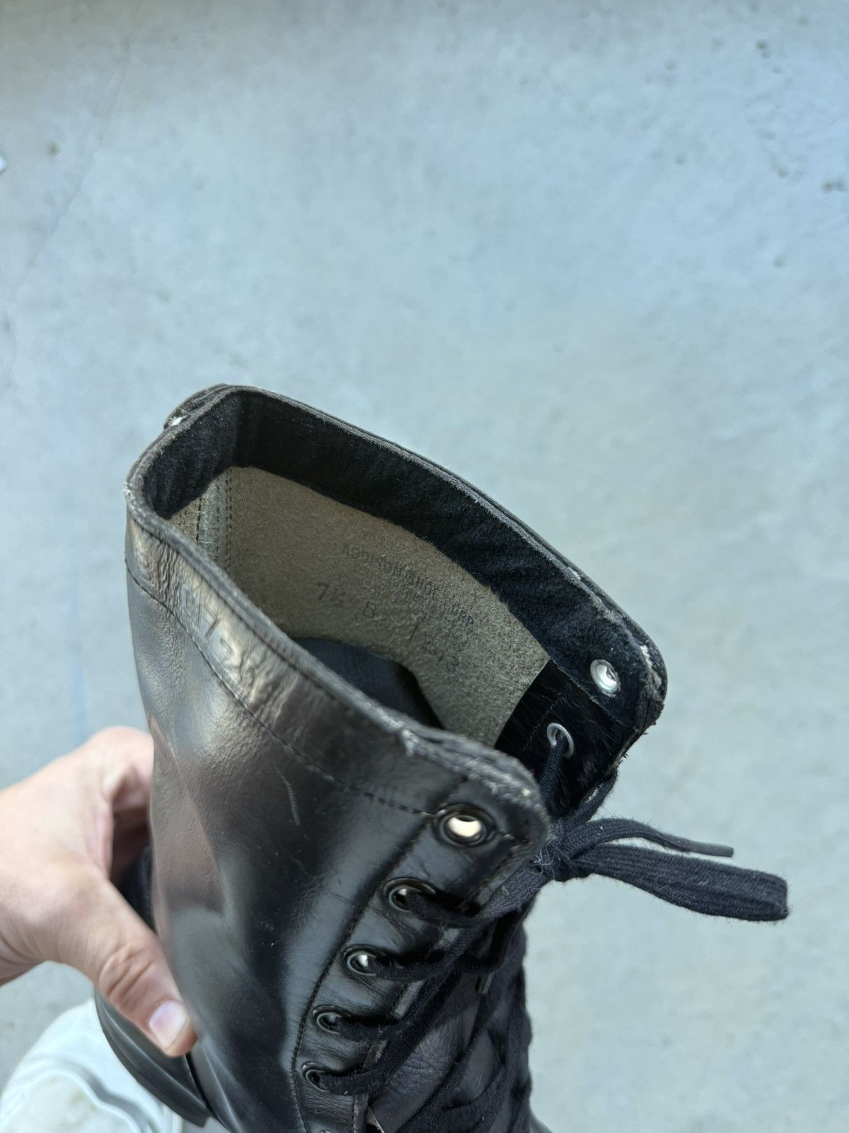 Vintage Vintage Military Black Round Toe Leather Boots Size US 7.5 / EU 40-41 - 6 Thumbnail