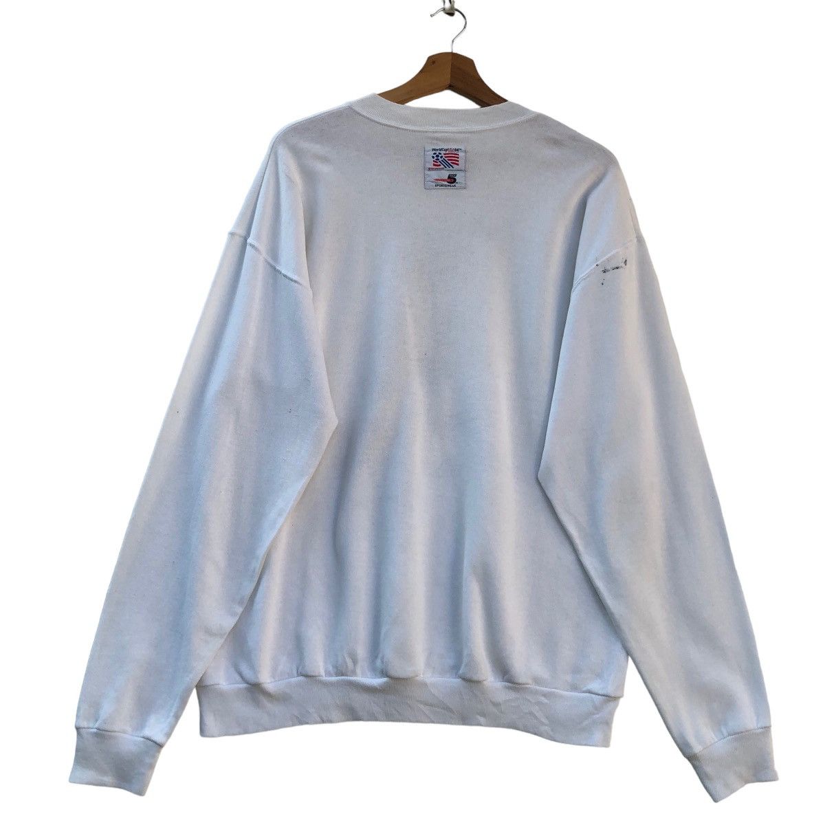 NFL × USA Olympics × Vintage Vintage 90s USA Football World Cup Team Sweatshirt Crewneck Size US M / EU 48-50 / 2 - 2 Thumbnail