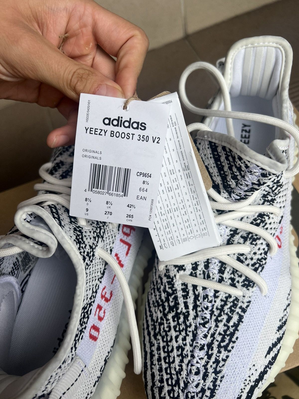 Kanye West Yeezy Sply 350 V2 Zebra 2023 Size US 9 / EU 42 - 7 Thumbnail