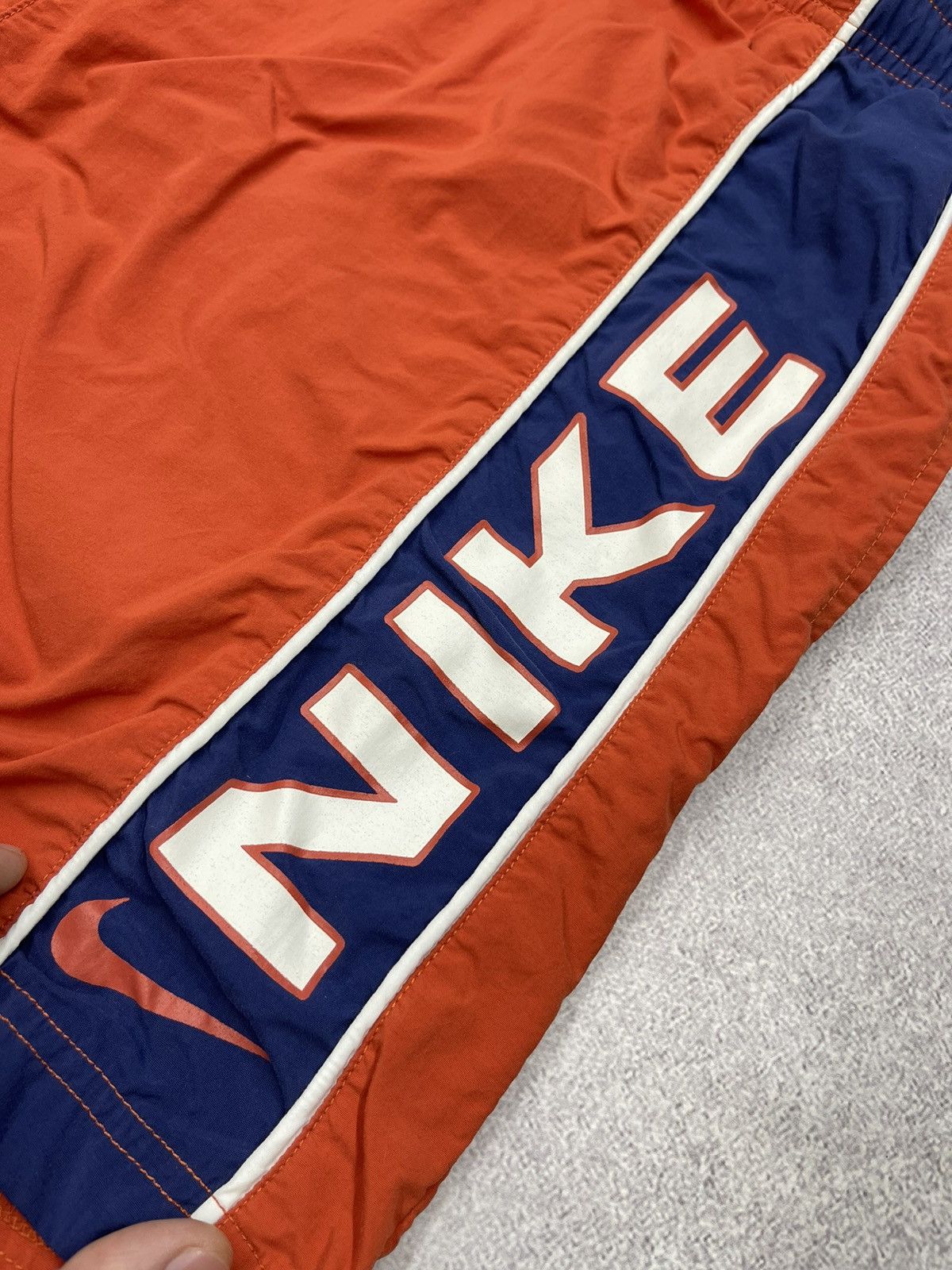 Nike Vintage Nike Nylon Shorts Big Logo Orange Drill Y2K ACG TN Size US 34 / EU 50 - 4 Thumbnail