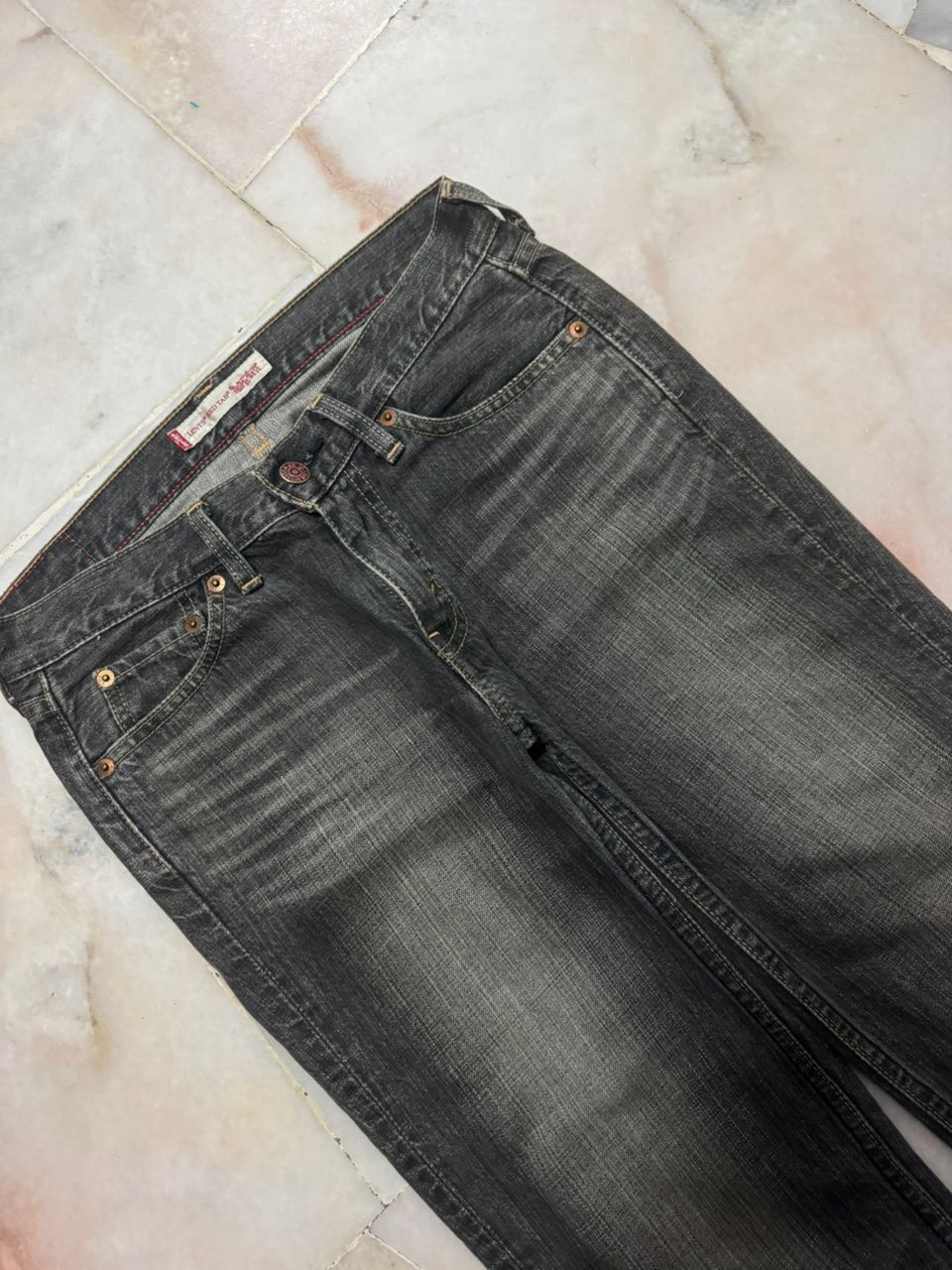 Levi's 💥Bell Bottom 90s💥Levi’s Red Tab Whisker Mudwash Bootcut Size US 29 - 6 Thumbnail