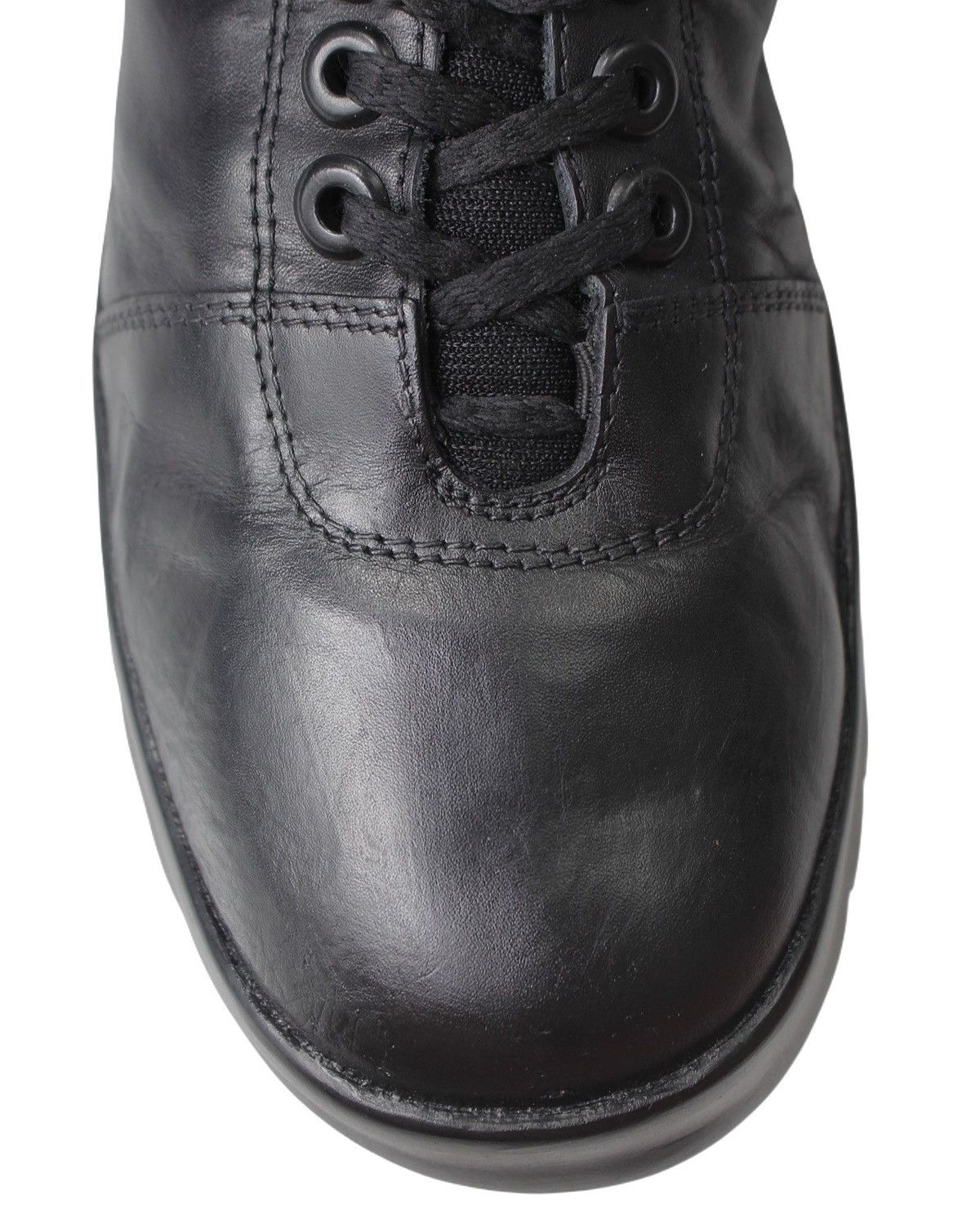 Hugo Boss 2000S HUGO BOSS SPORT BLACK LEATHER COMBAT BOOTS Size US 10 / EU 43 - 6 Thumbnail