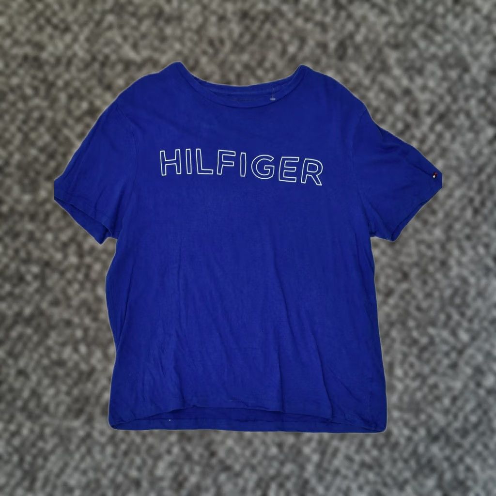 Tommy Hilfiger TOMMY HILFIGER Mens T-Shirt Top Medium Blue Cotton Graphic Size US M / EU 48-50 / 2 - 1 Thumbnail