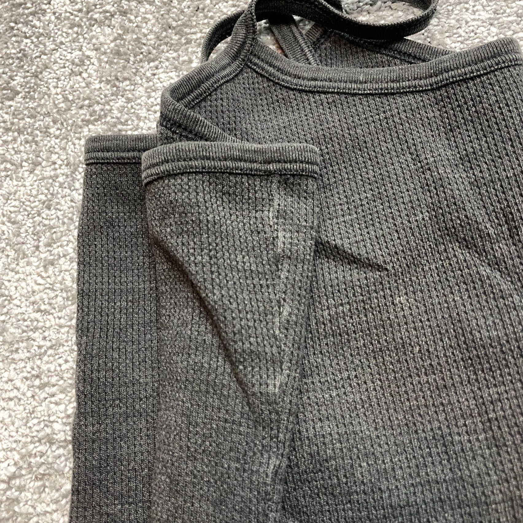 Vintage Unbranded Tank Top Shirt Womens Small Dark Gray Basic Cami Waffle Knit Shirt Size S / US 4 / IT 40 - 8 Thumbnail