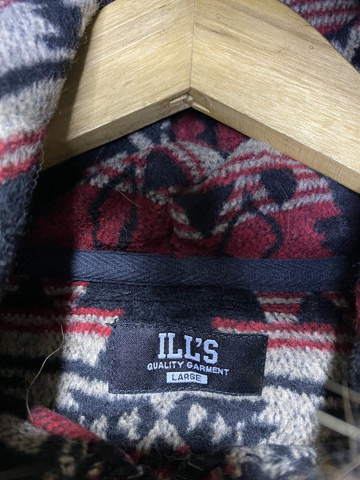 If Six Was Nine × Japanese Brand × Le Grande Bleu (L.G.B.) ILLS Japan aztec fur hoodie double layer Size US L / EU 52-54 / 3 - 4 Thumbnail