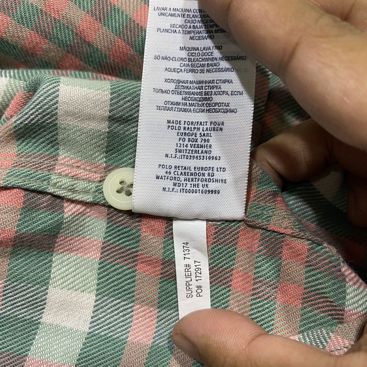 RRL Ralph Lauren Flannel Button Shirt Size US L / EU 52-54 / 3 - 13 Thumbnail