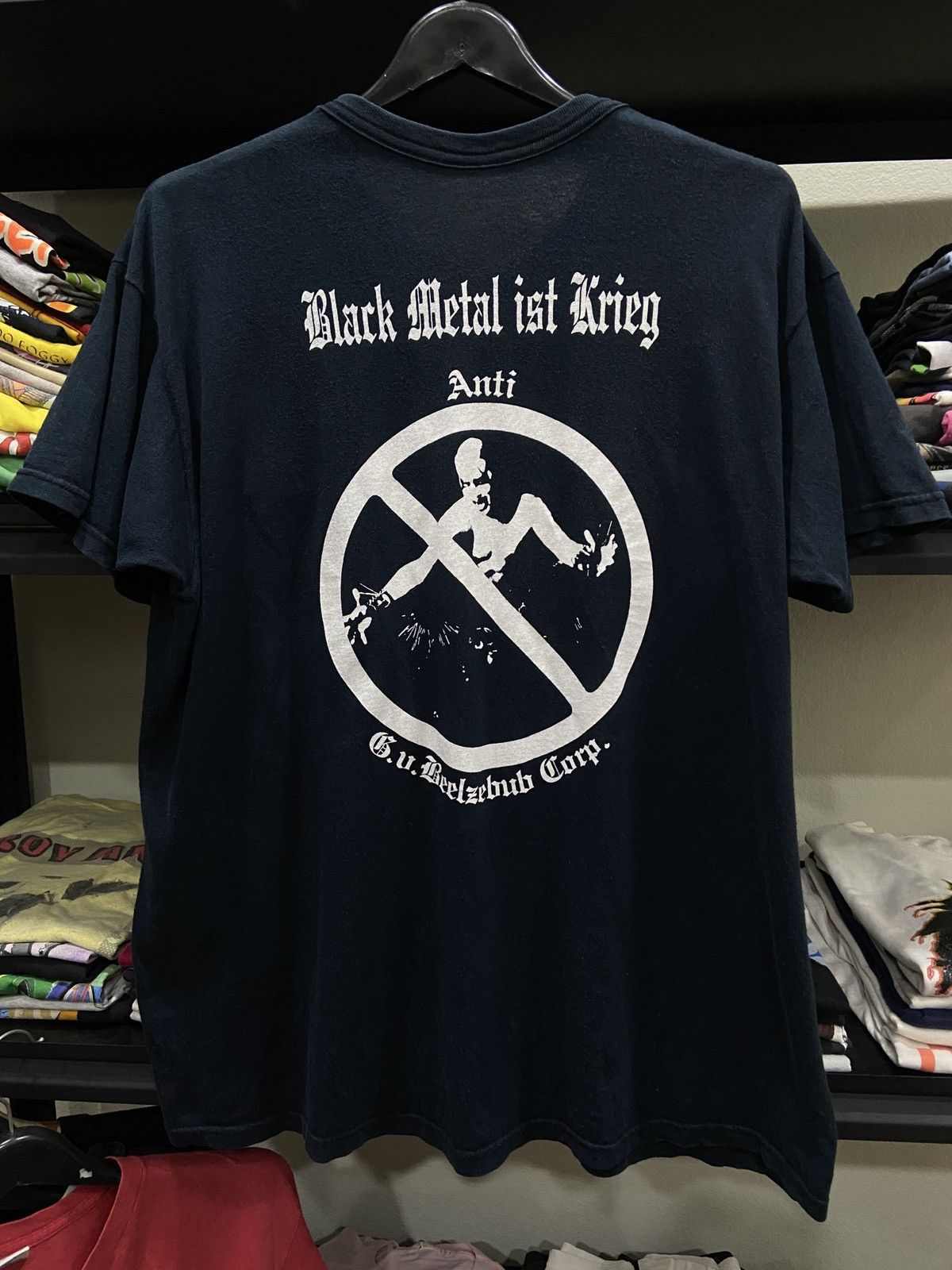 Band Tees × Vintage Vintage 90s 00s Nargaroth Black Metal Band TOUR T-SHIRT Size US XL / EU 56 / 4 - 10 Thumbnail
