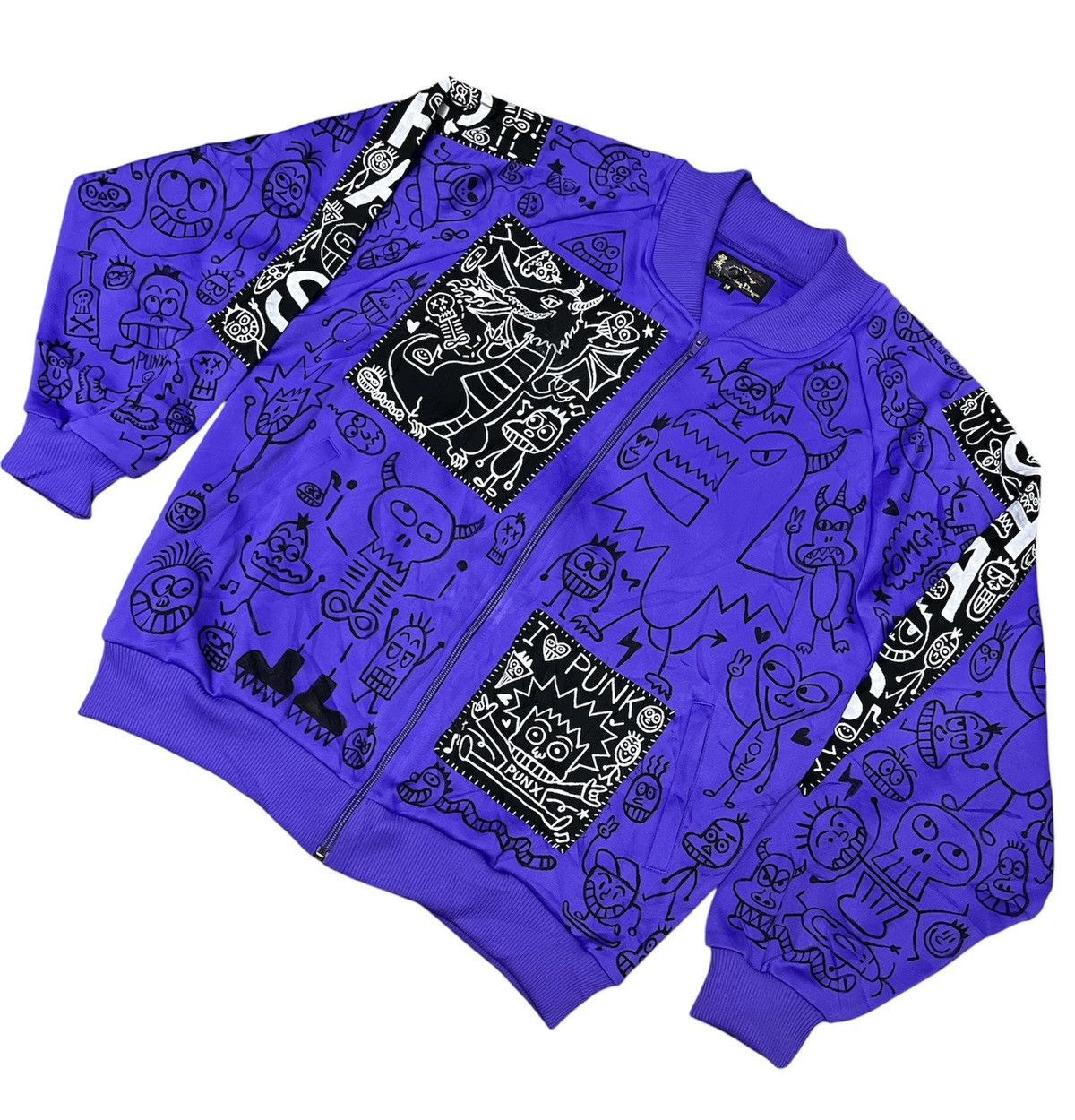 Seditionaries Punk doodle Design Bomber Jacket Size US M / EU 48-50 / 2 - 1 Thumbnail