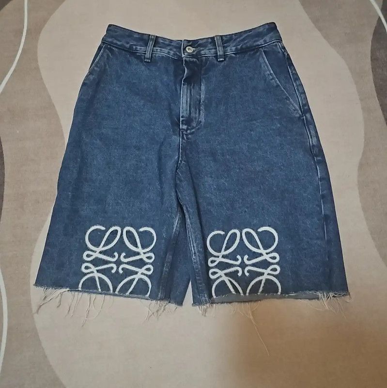 Loewe Loewe Blue Cotton Denim Pants 0089 Size 27" / US 4 / IT 40 - 1 Thumbnail