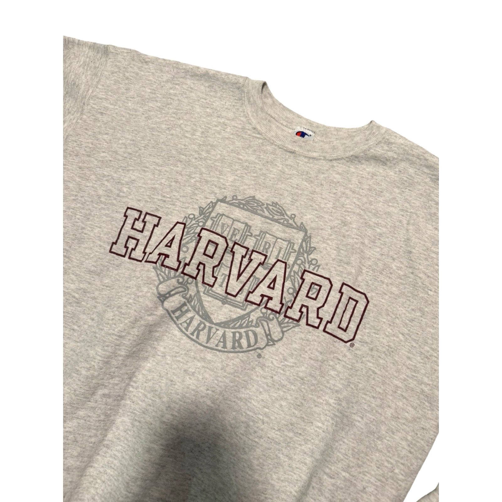Champion VINTAGE Champion Harvard University Gray Pullover Sweatshirt Hoodie Size L Adults Unisex Regular Fit heavy-weight College Ivy League Graphic Print No Size US L / EU 52-54 / 3 - 5 Thumbnail