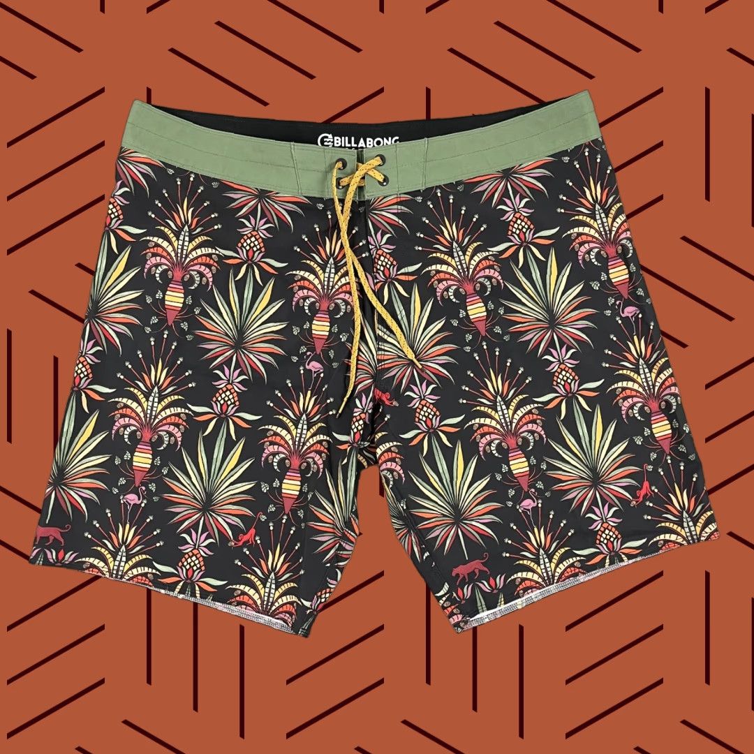 Billabong Billabong Bottom Mens 38 10" Linerless Boardshorts Bermuda Agua Airlite Multicolor Swim Trunks Beach Surfing Size US 38 / EU 54 - 1 Thumbnail