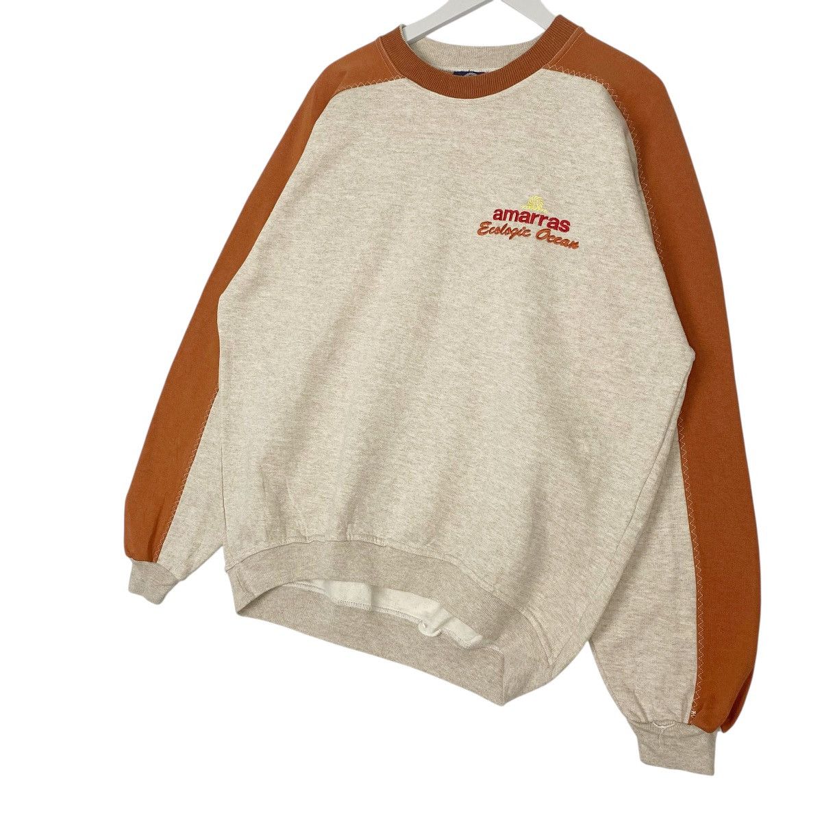 Other Vintage Amarras Crewneck Sweatshirt Orange/Beige Size L Size US L / EU 52-54 / 3 - 2 Thumbnail