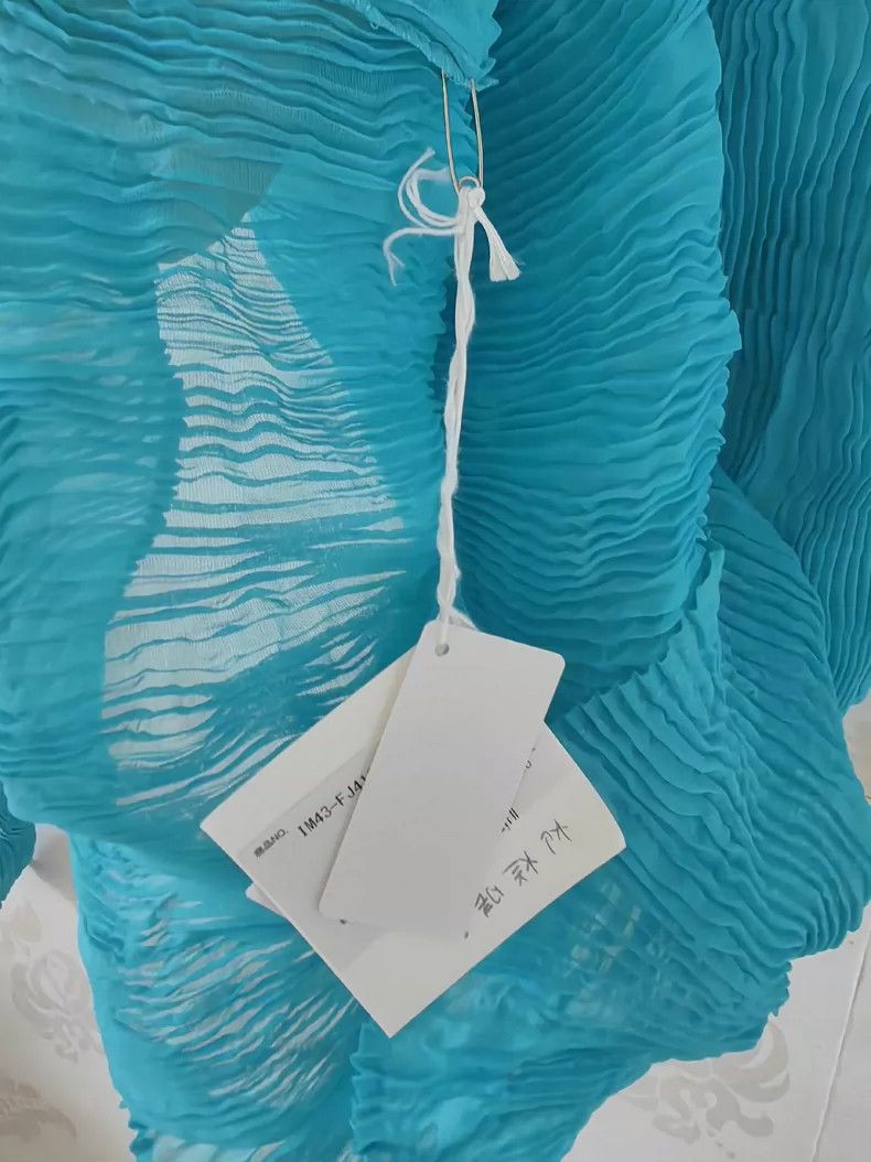 Issey Miyake Issey Miyake Blue main line wicker see-through high-neck t Size M / US 6-8 / IT 42-44 - 4 Thumbnail