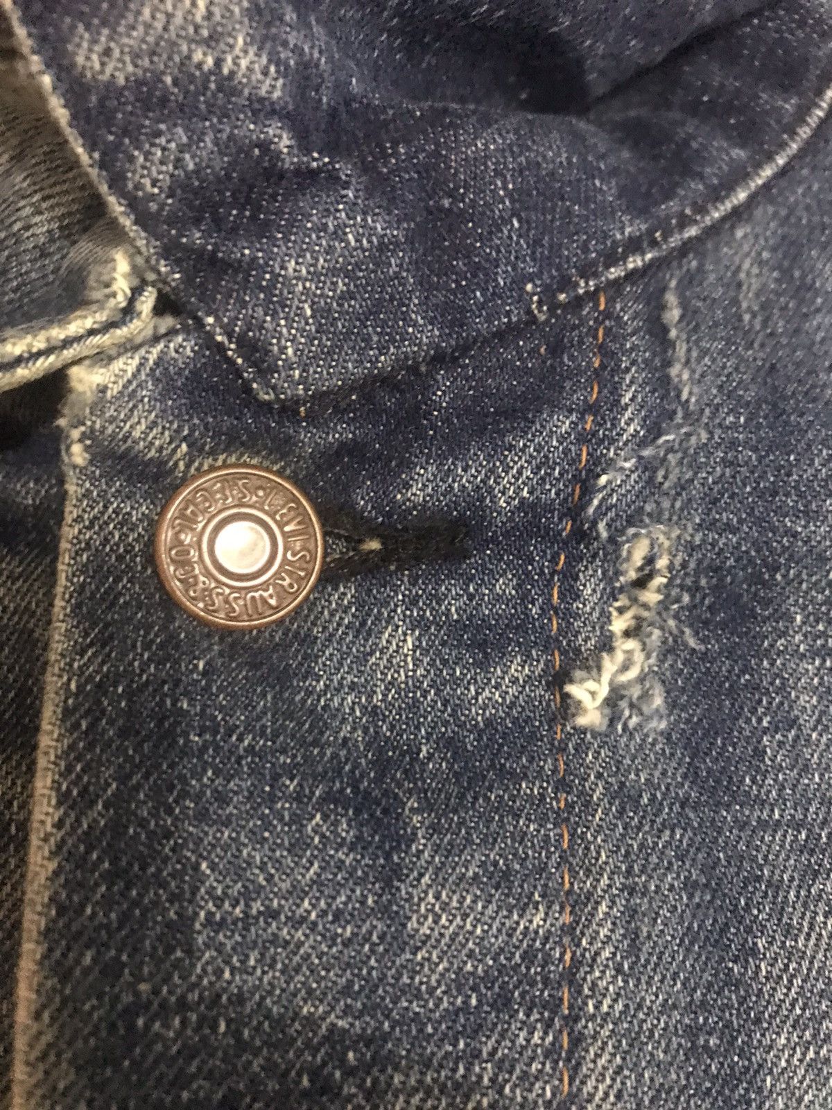 Levi's True Vintage Distressed Levis Trucker Jacket Big E Size US S / EU 44-46 / 1 - 23 Thumbnail
