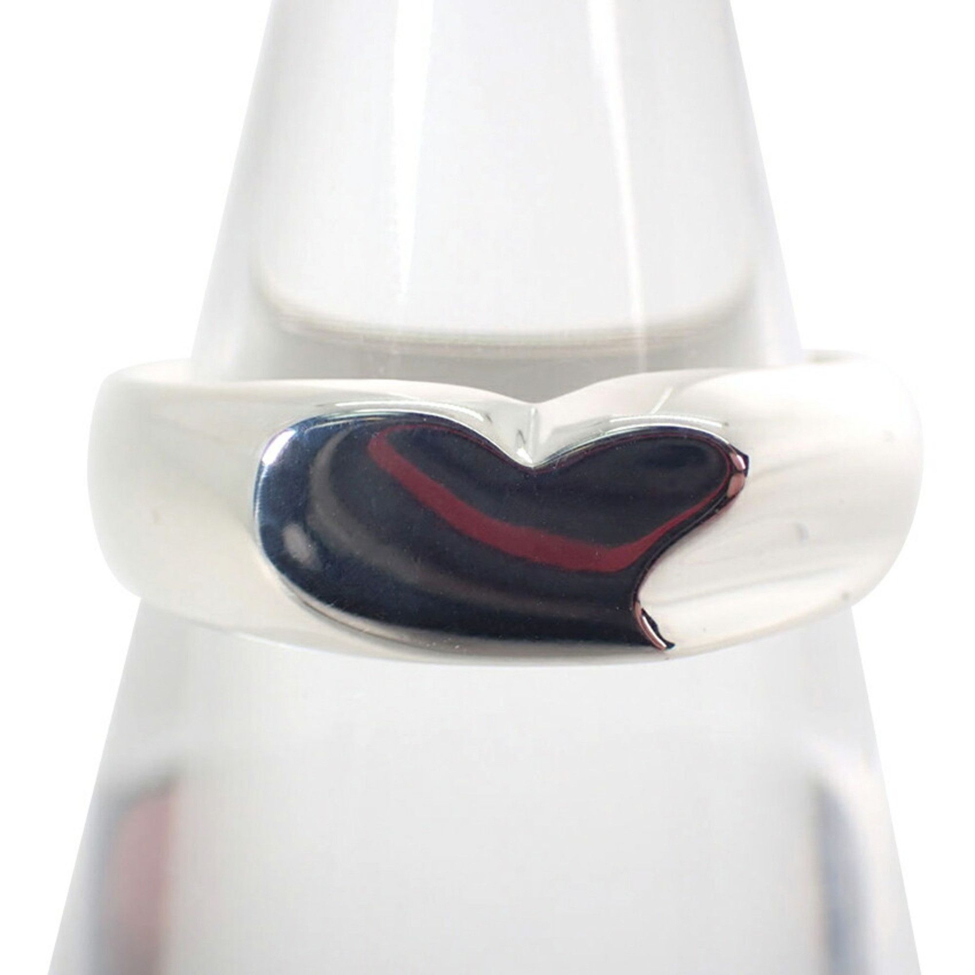 TIFFANY 925 Full Heart Ring Size 10 g455-22