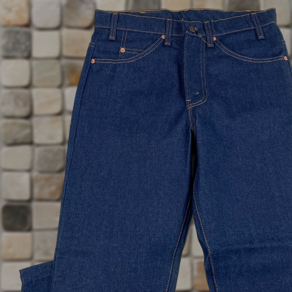 Levi's VINTAGE Levi's 508 Jeans Mens 32 x 30 Blue Orange Tab Straight Leg Denim 70s USA Mens Jeans Size US 32 / EU 48 - 1 Thumbnail