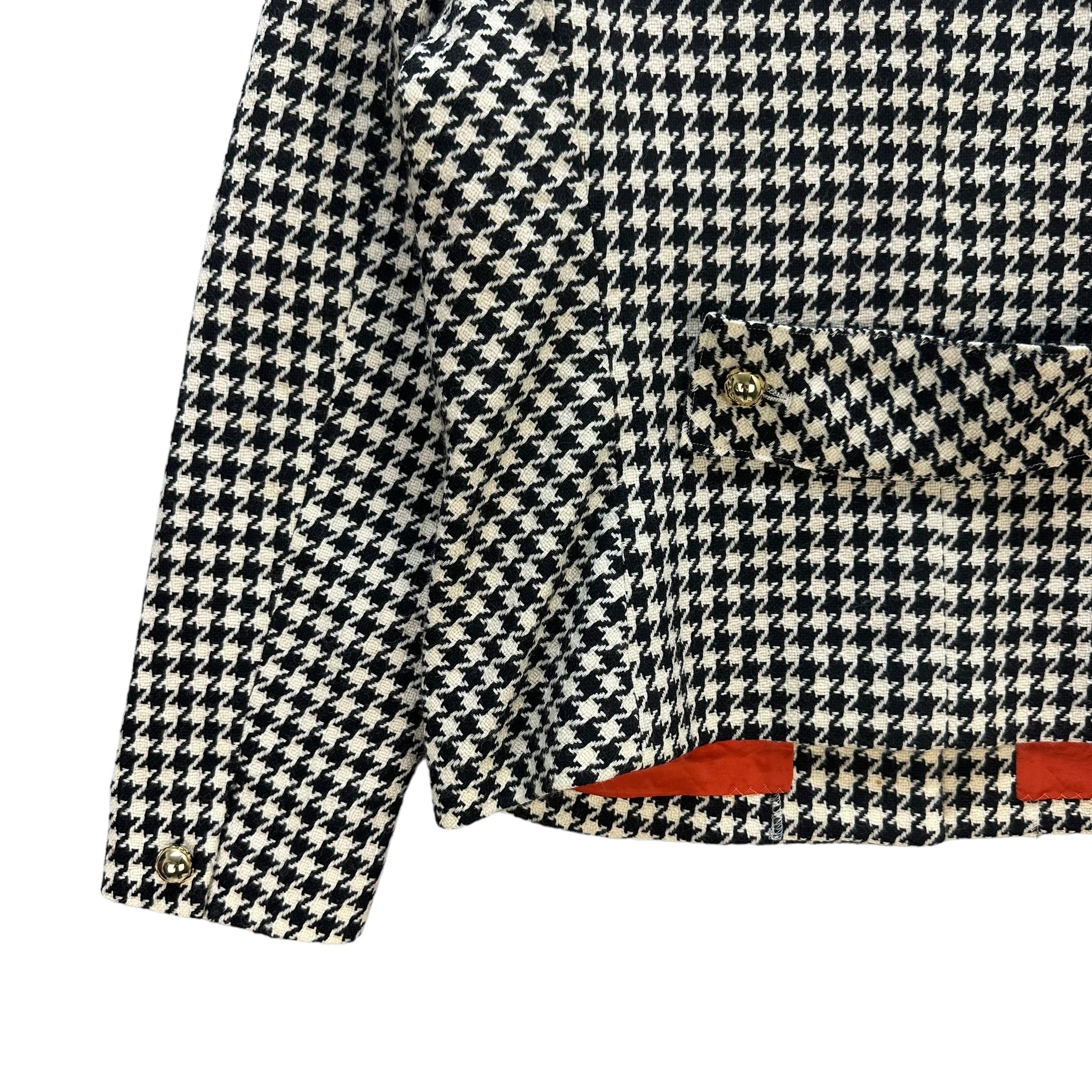 Hysteric Glamour Hysteric Houndstooth Logo Belted Wool Jacket #A27-0624 Size S / US 4 / IT 40 - 13 Thumbnail