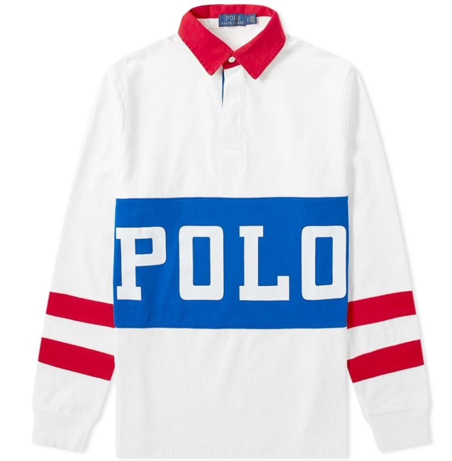 Polo Ralph Lauren Spelled out Polo Track Rugby Shirt XL