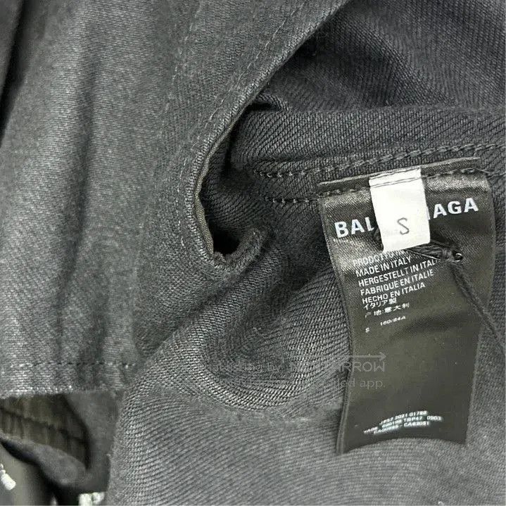 Balenciaga Balenciaga Black Long Sleeve Denim Jacket. Size US S / EU 44-46 / 1 - 3 Thumbnail