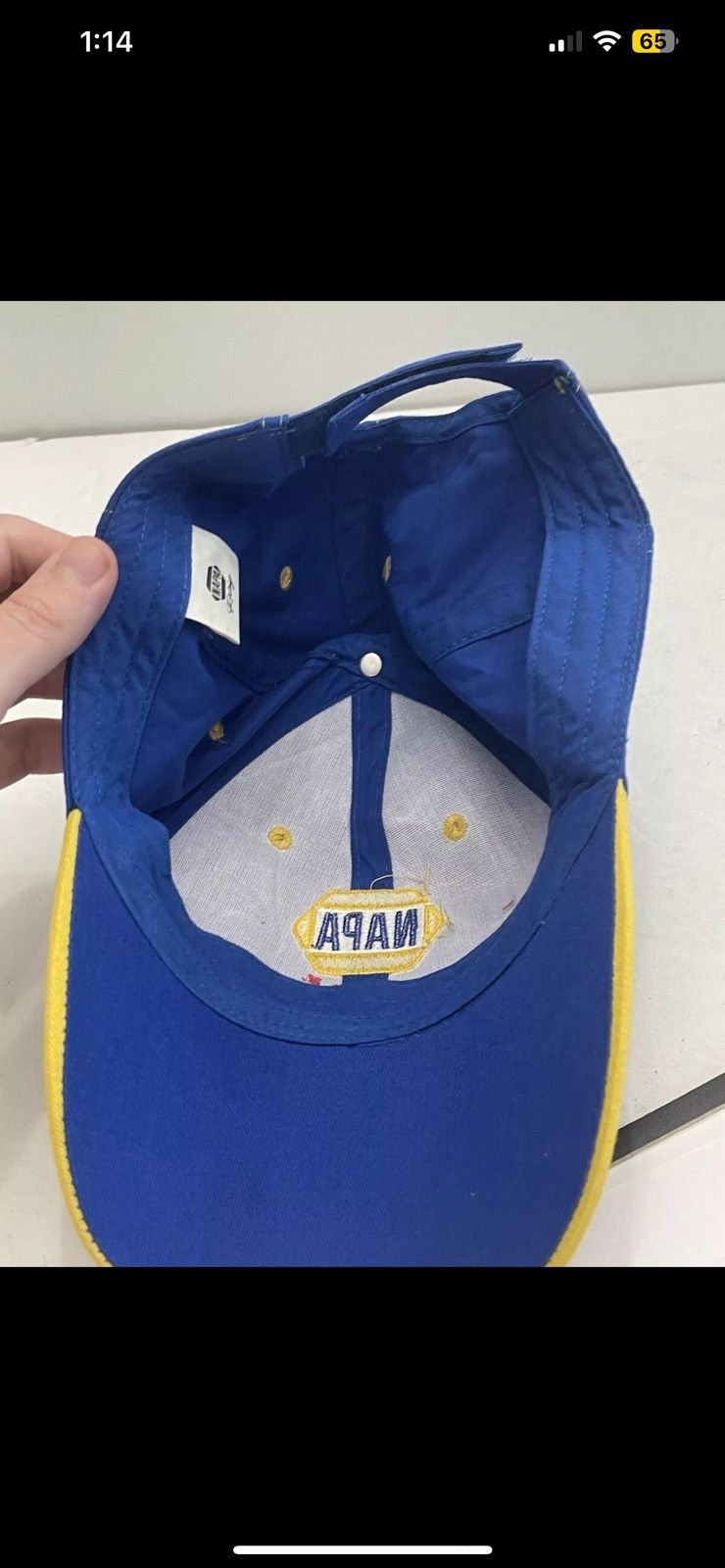 NASCAR × Vintage Vintage NAPA RACING Truckers Strap Back Adjustable Hat Size ONE SIZE - 5 Thumbnail