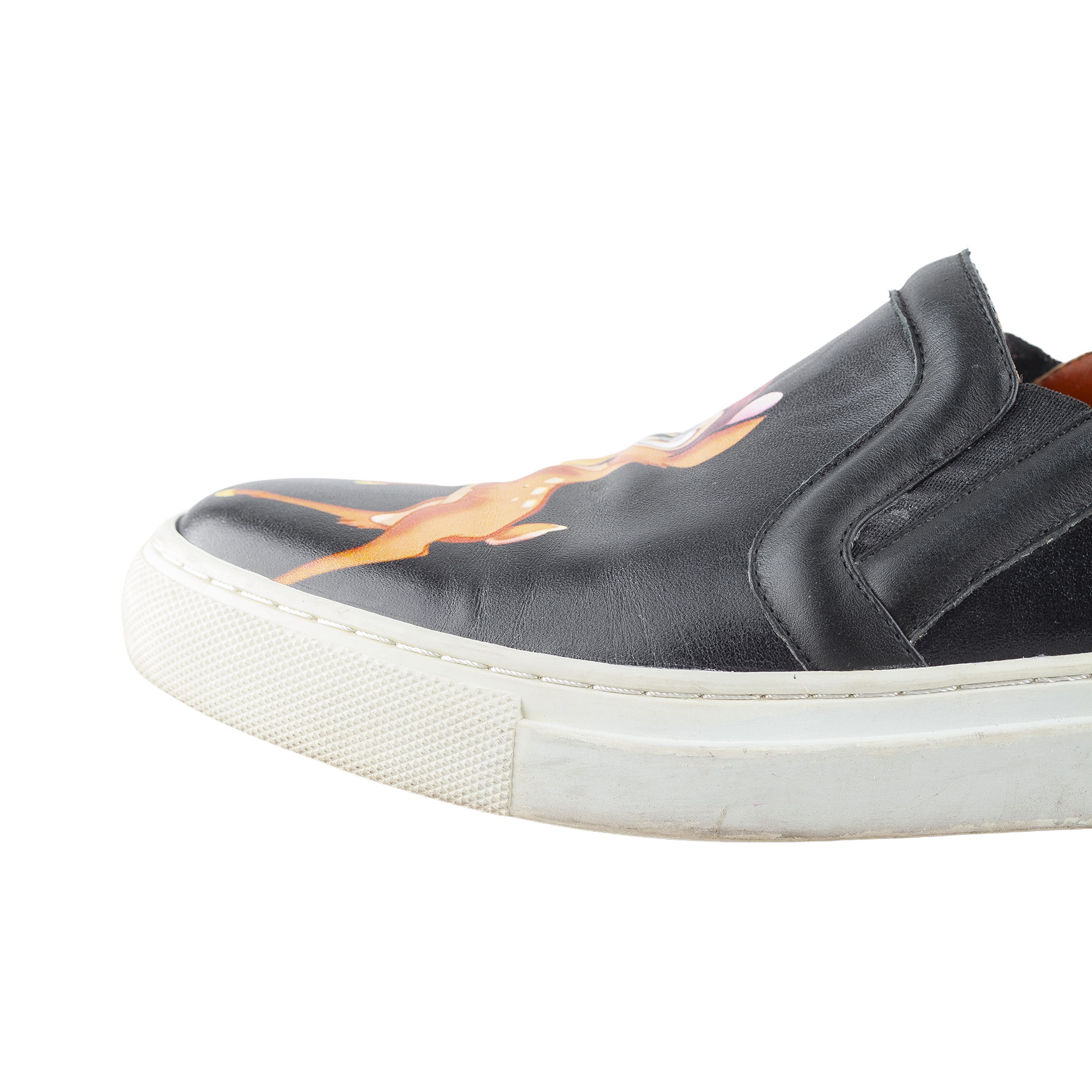 Givenchy Givenchy by Tisci x Disney Bambi Black Leather Slip On Shoes Size US 6 / EU 39 - 6 Thumbnail