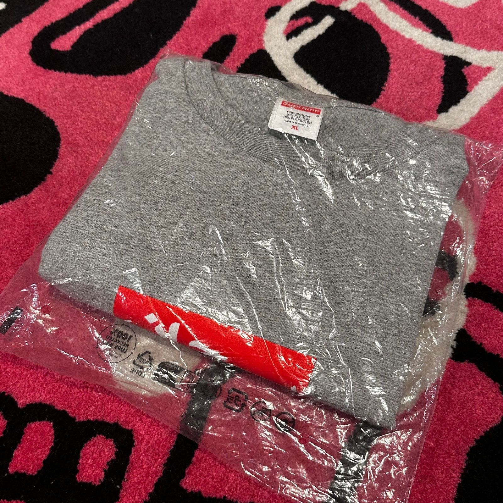 Supreme Supreme Arabic Box Logo Tee – Heather Grey – Size XL – New Size US XL / EU 56 / 4 - 1 Thumbnail