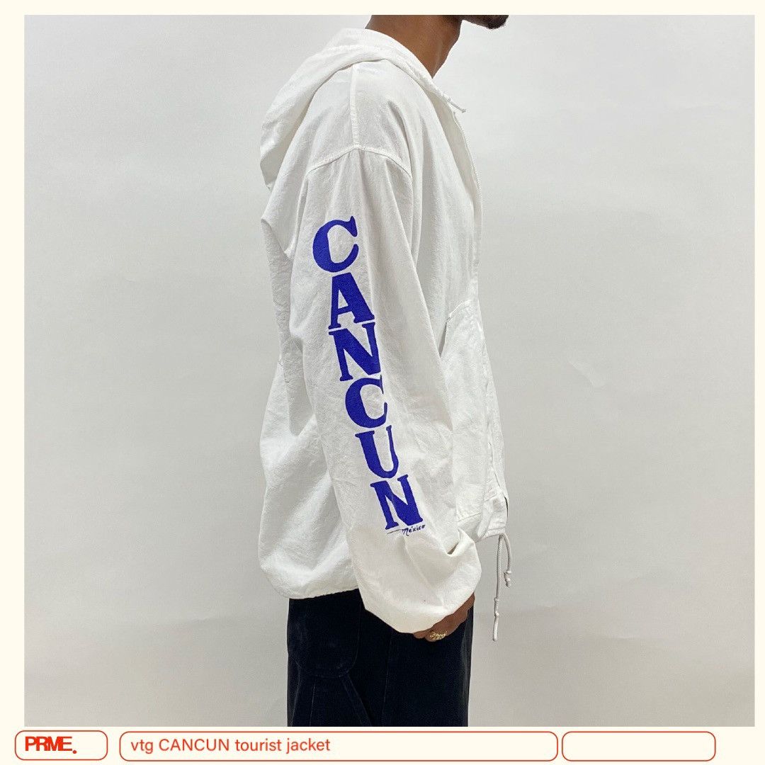 Japanese Brand × Vintage vintage 90s CANCUN MEXICO Tourist Big Spellout zip up jacket Size US L / EU 52-54 / 3 - 6 Thumbnail