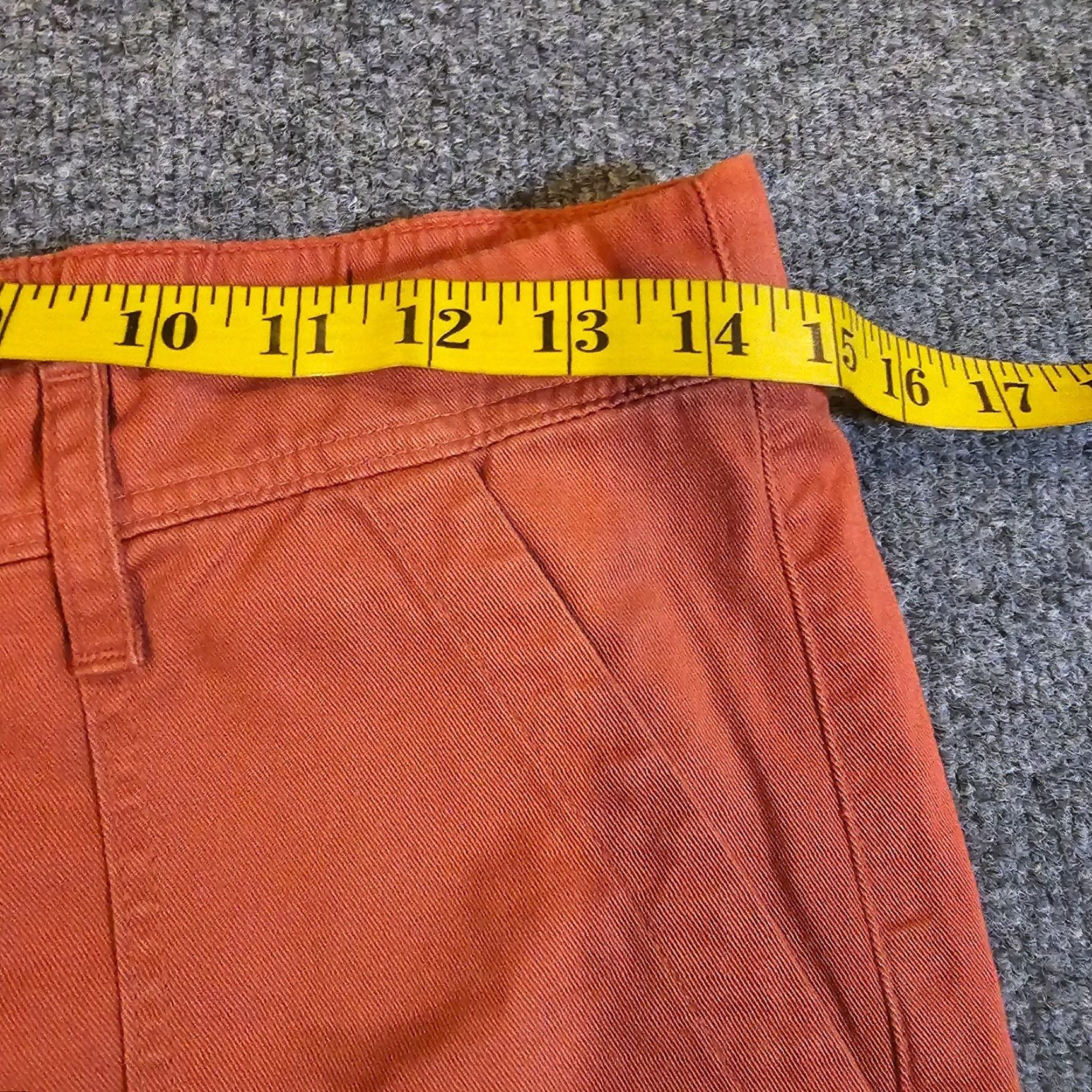 Xirena XIRENA Pants Womens XS Orange Cropped Cuffed High Rise Canvas Casual Bohemian Accent/Basic Wear Size 26" / US 2 / IT 38 - 5 Thumbnail