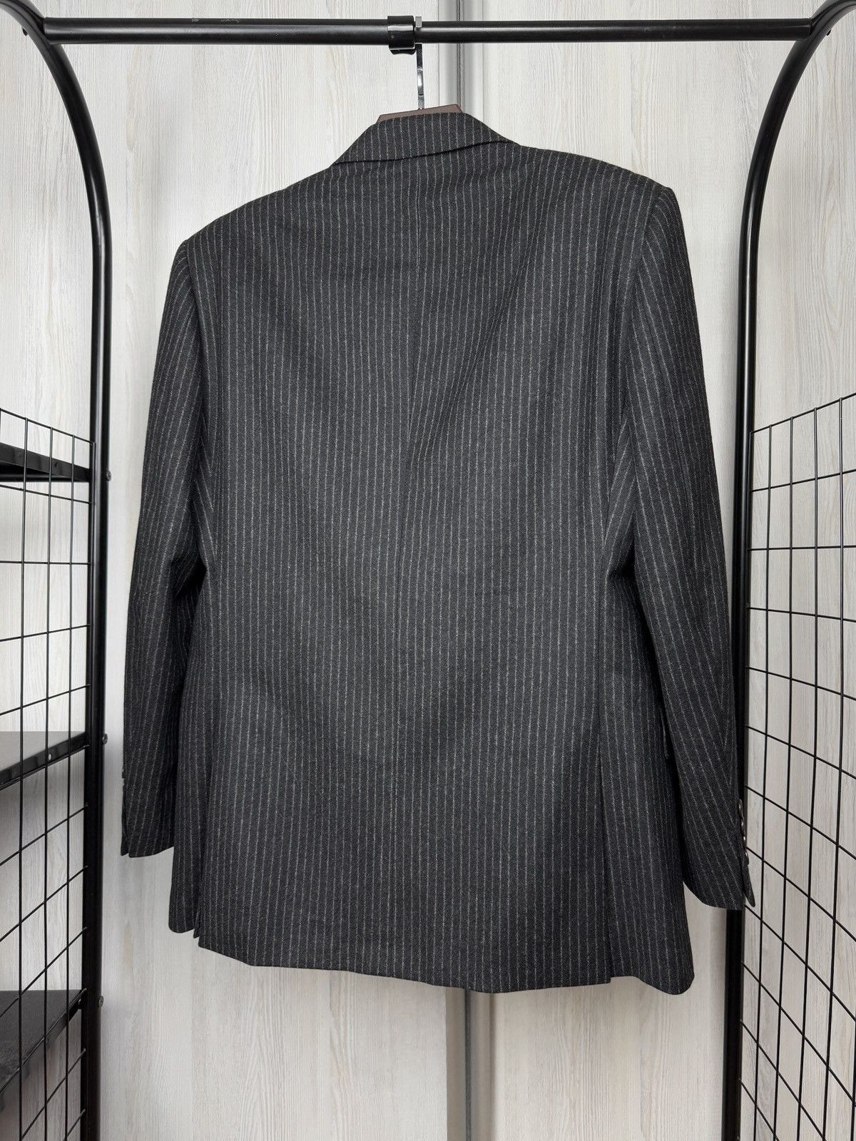 Polo Ralph Lauren POLO Ralph Lauren Gregory Wool Pinstripe Suit Dark Grey 42R Size 42R - 22 Thumbnail