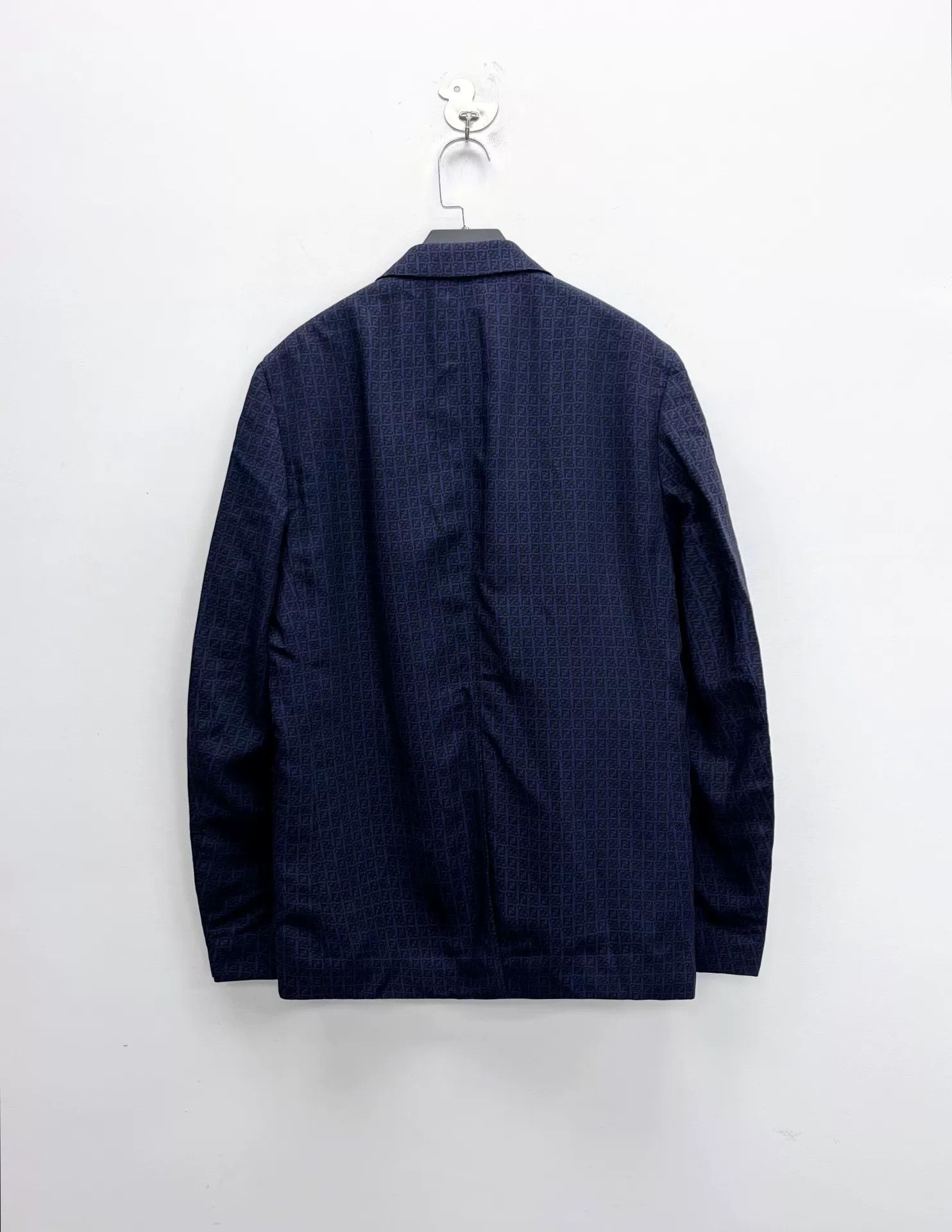 Fendi Fendi Double F Logo Blue Blazer Jacket Size US S / EU 44-46 / 1 - 1 Thumbnail