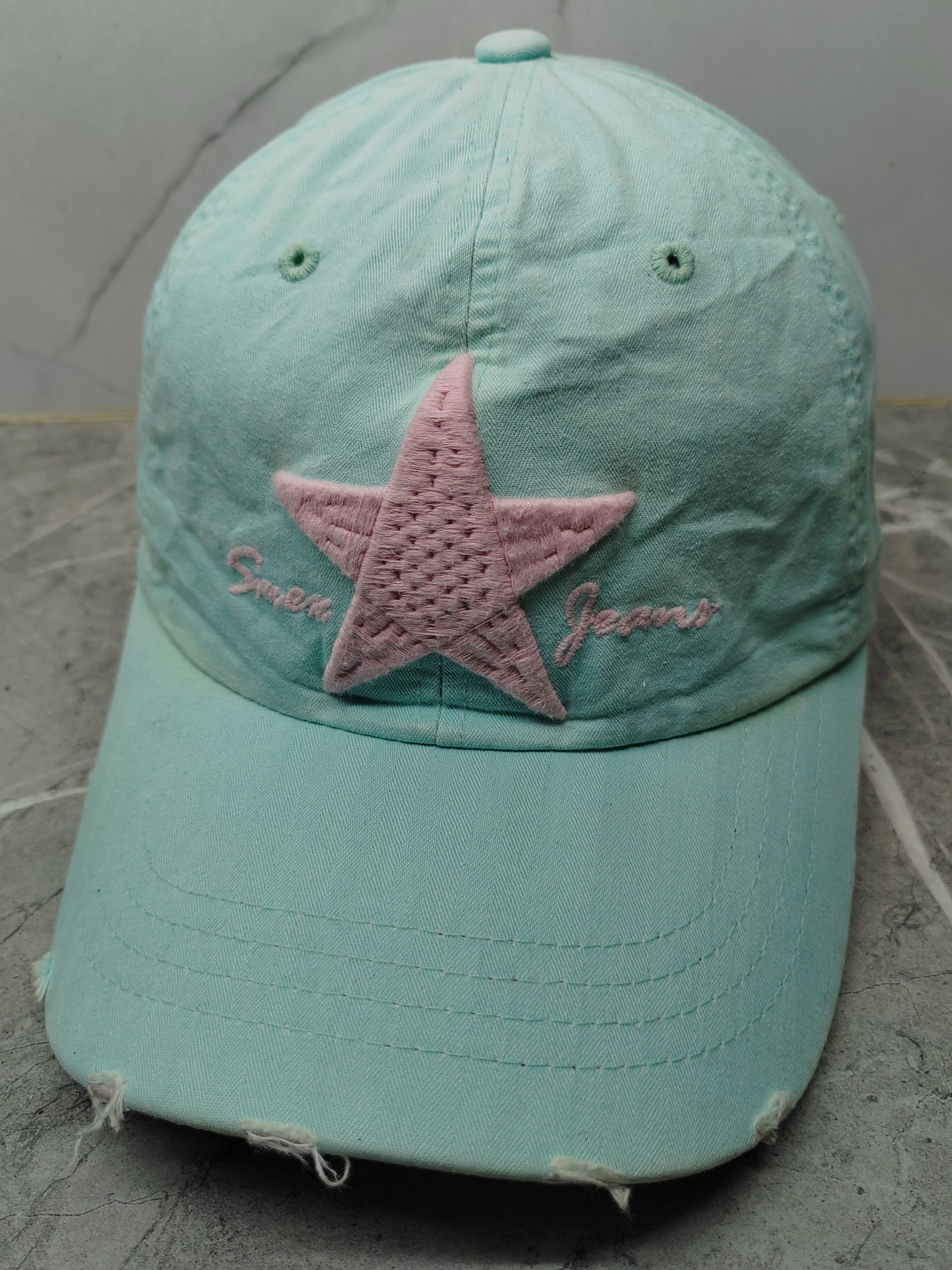 Japanese Brand Vintage Smex Distressed Style Cap Hat Size ONE SIZE - 1 Thumbnail