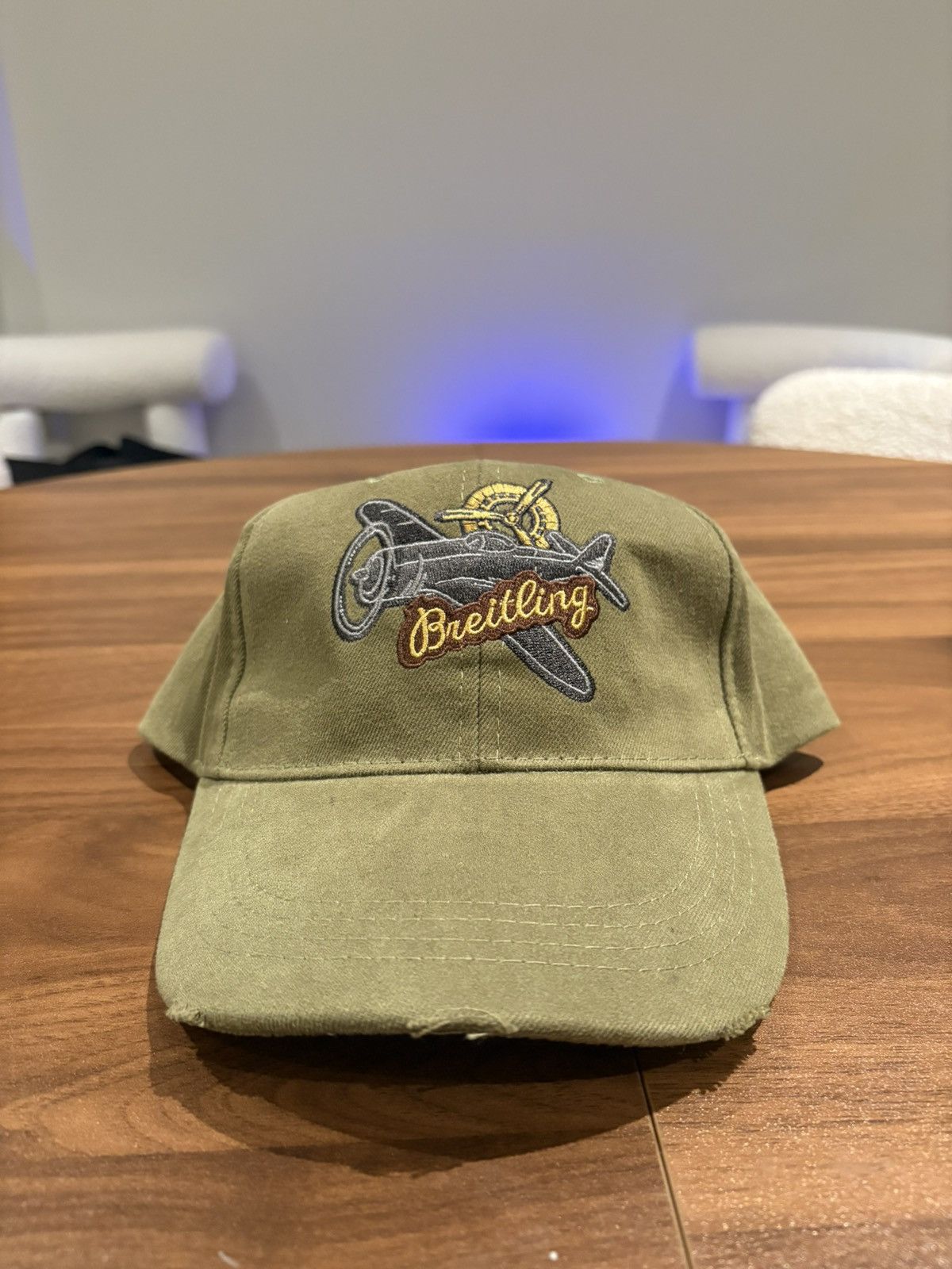 Breitling distressed baseball cap