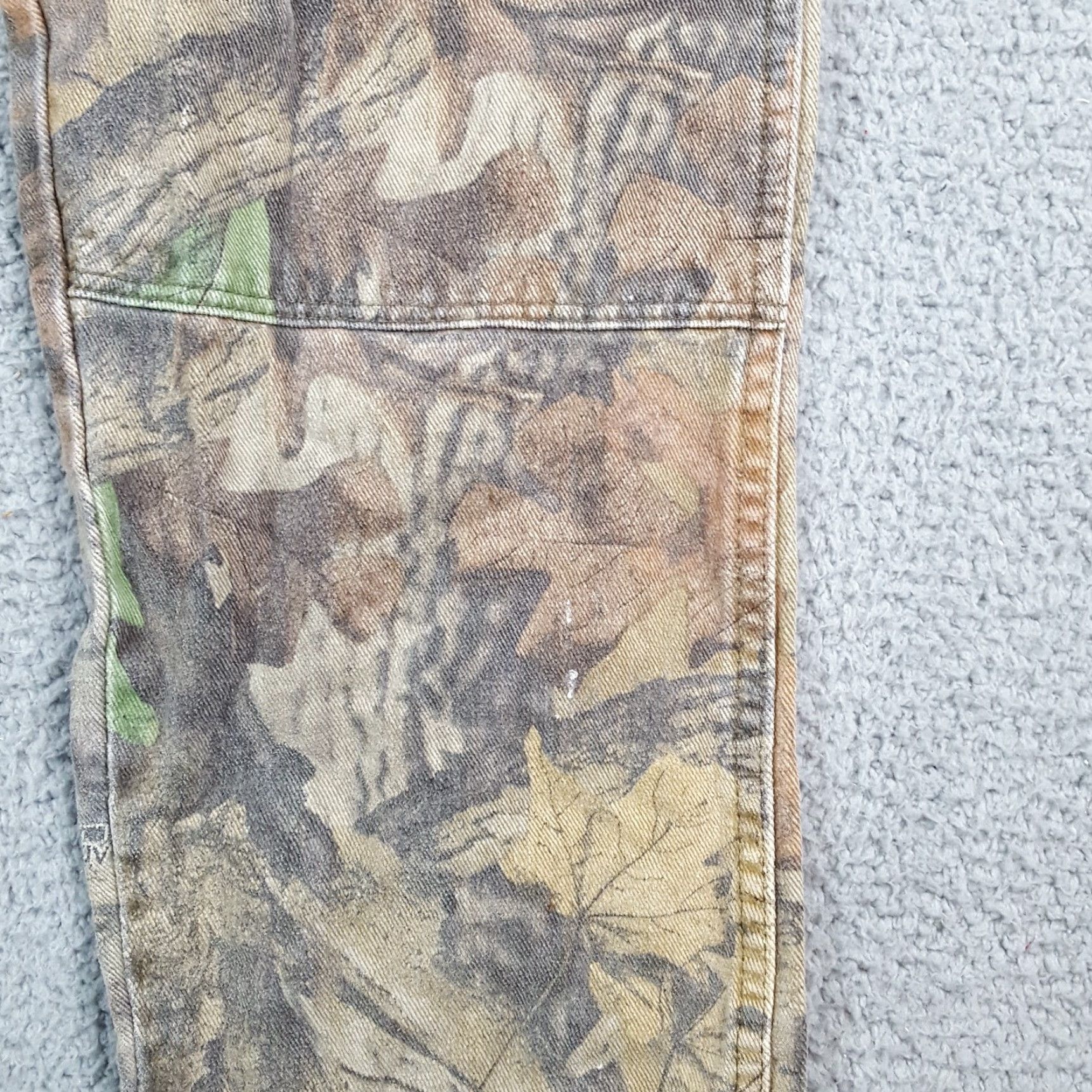 Wrangler VINTAGE Wrangler Work Pants 34x31 Camouflage Canvas Double Knee Mens Y2K Retro Casual Outdoor Size US 34 / EU 50 - 4 Thumbnail
