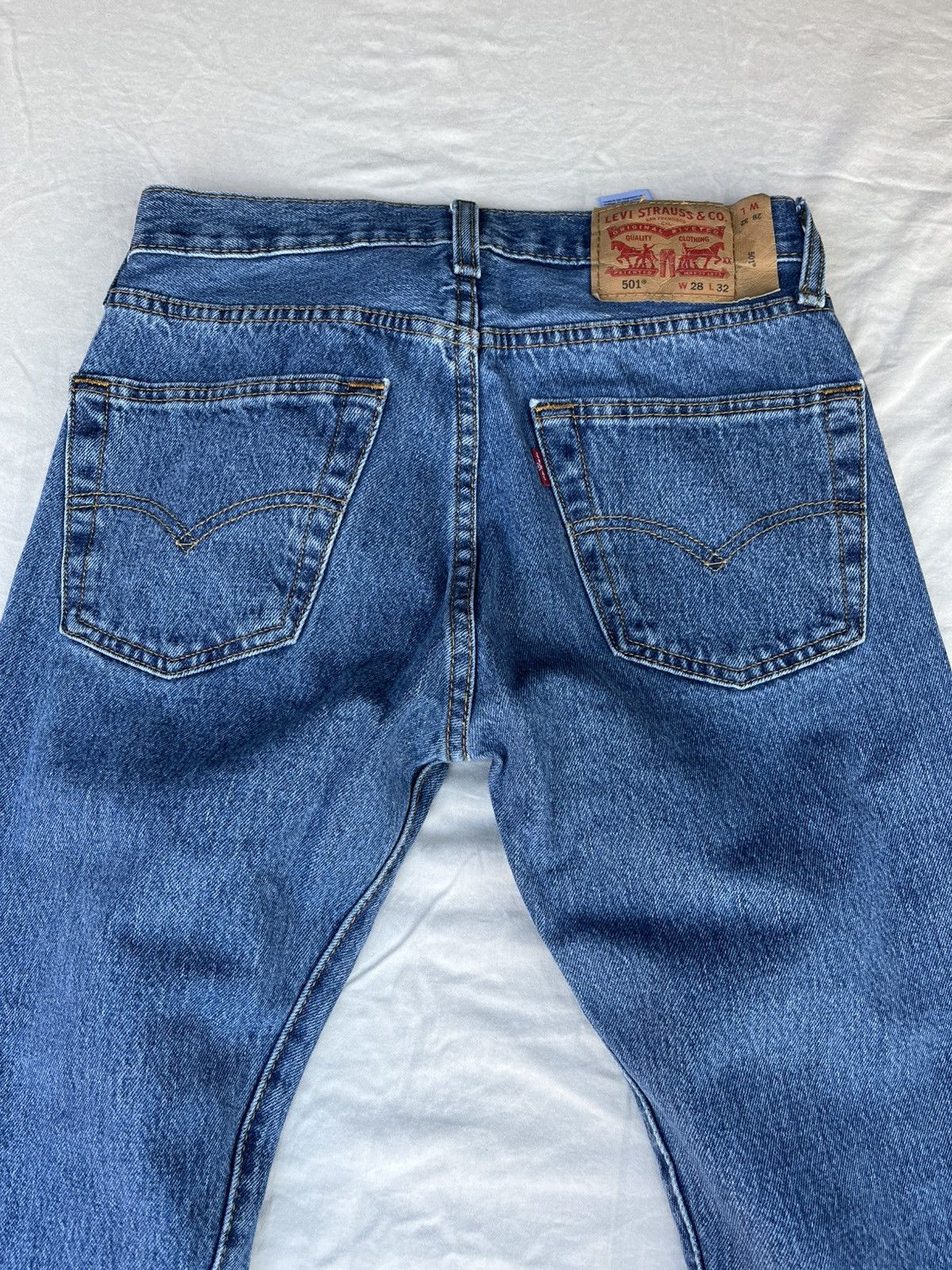 Levi's × Levi's Vintage Clothing × Vintage Levi’s 501 Blue Denim Jeans Size US 28 / EU 44 - 8 Thumbnail