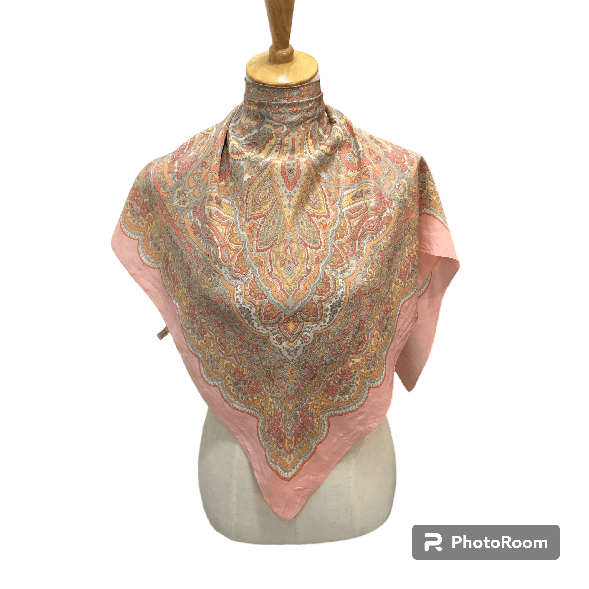 Japanese Brand Vintage Luxury Paisley Silk Scarf M1287 Size ONE SIZE - 1 Thumbnail